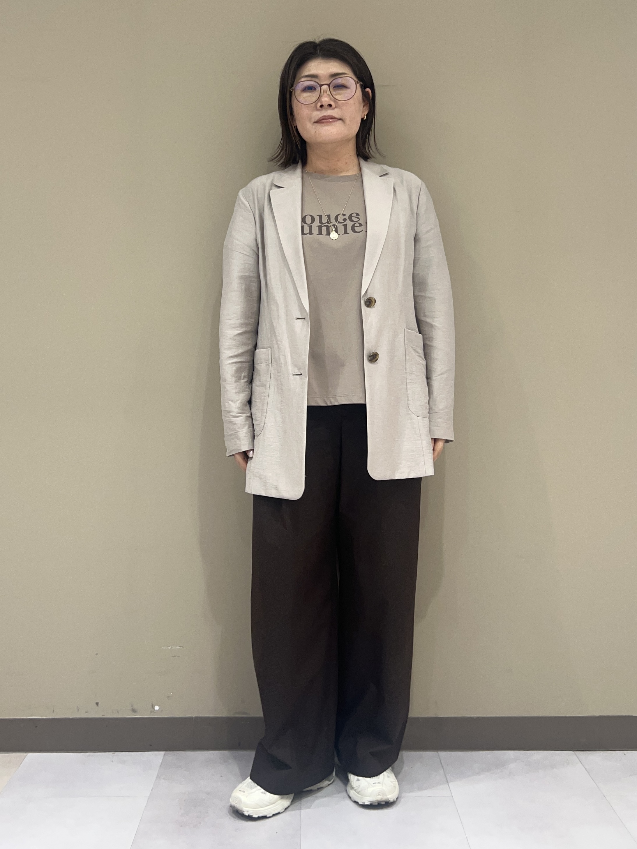 fukuさんの「UNTITLED｜◆【程よいシアー感/洗える】エアリーバイオジャケット」を使ったコーディネート