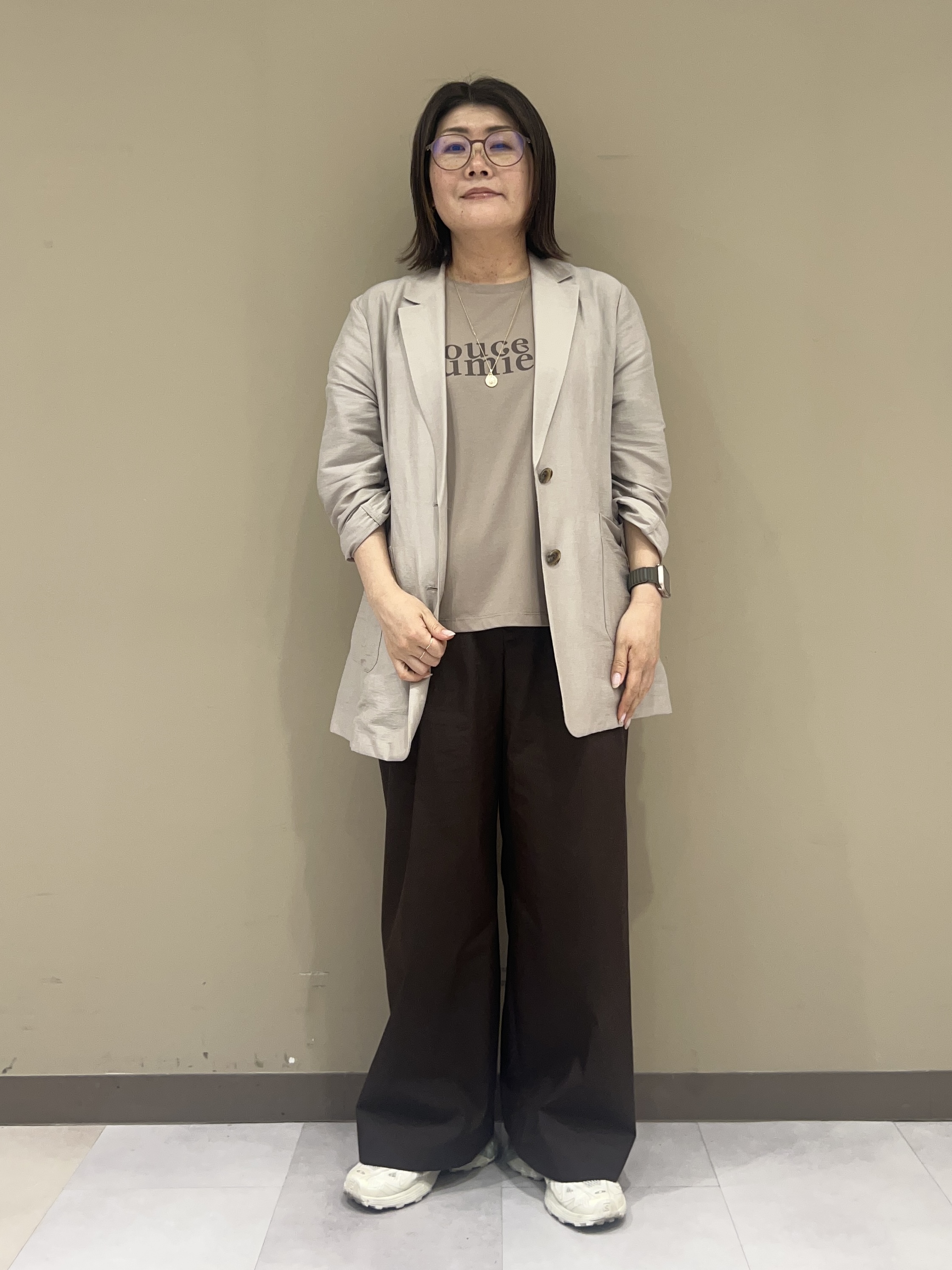 fukuさんの「UNTITLED｜◆【程よいシアー感/洗える】エアリーバイオジャケット」を使ったコーディネート