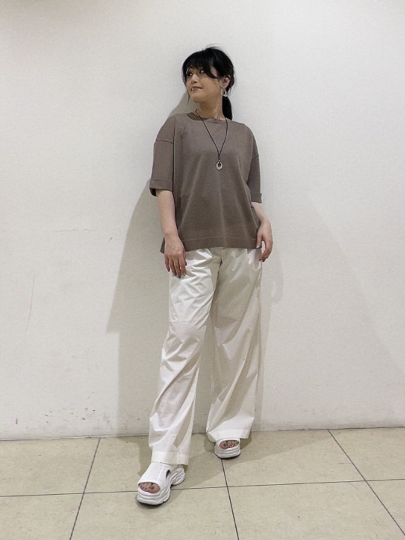 watanabeさんの「UNTITLED｜【アンサンブル可/Tシャツ風/ゆったり】リラックスニットトップス」を使ったコーディネート