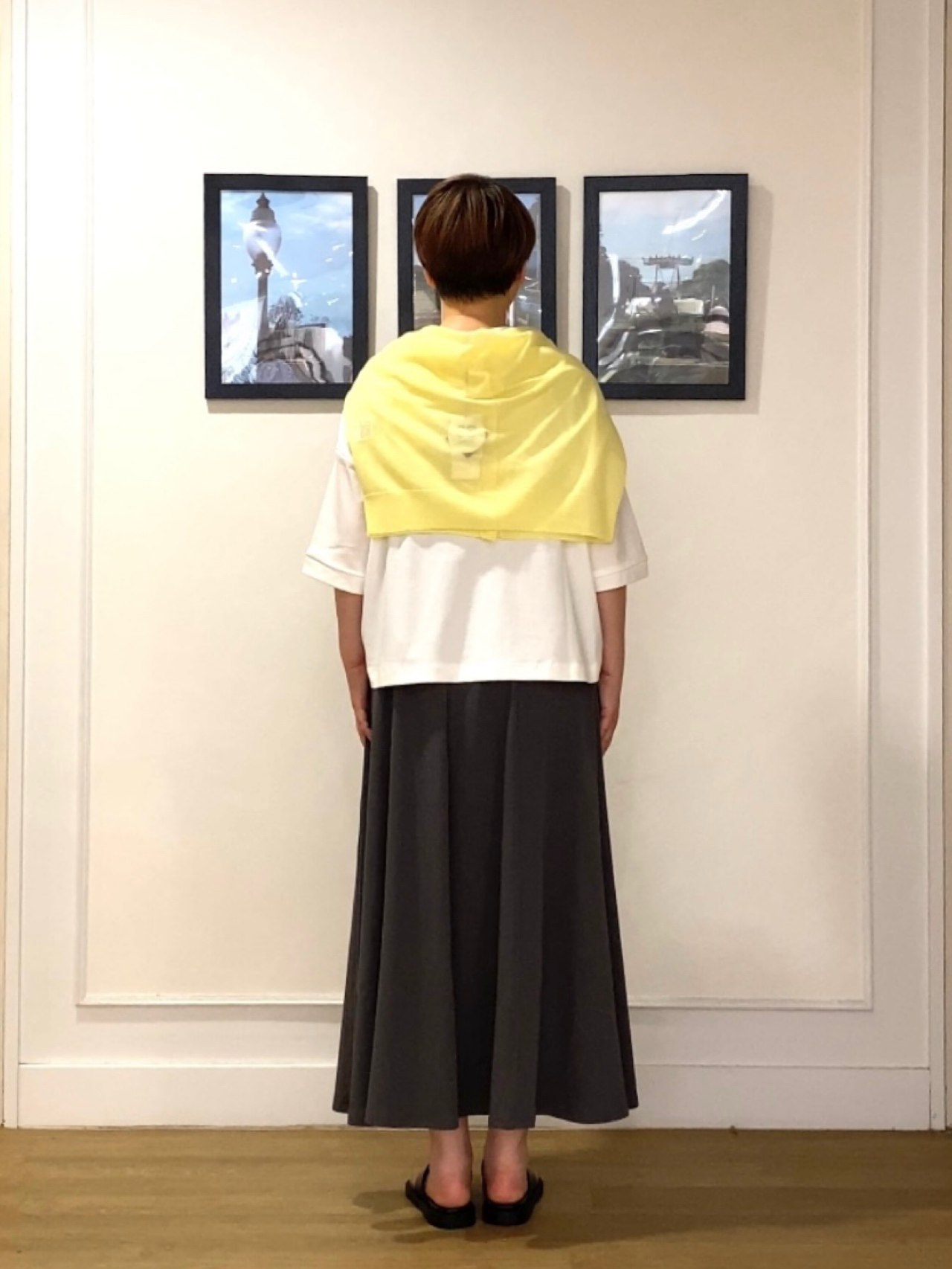 Hiroさんの「Dessin｜お守りカーディガン -ウォッシャブル-」を使ったコーディネート