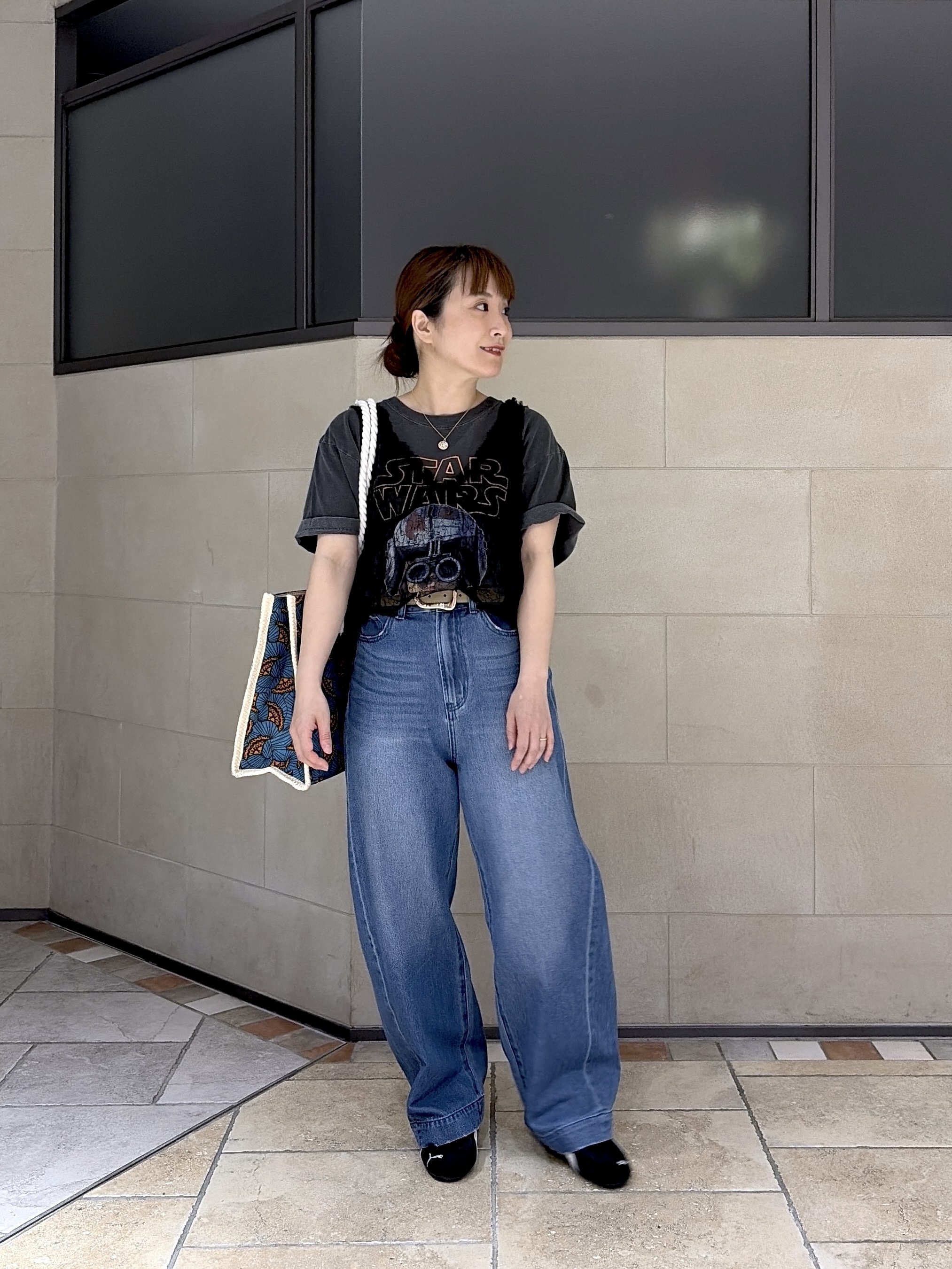 よねさんの「INDIVI｜【GOODROCKSPEED】ANAKIN SKYWALKER ／ Print T－Shirt」を使ったコーディネート