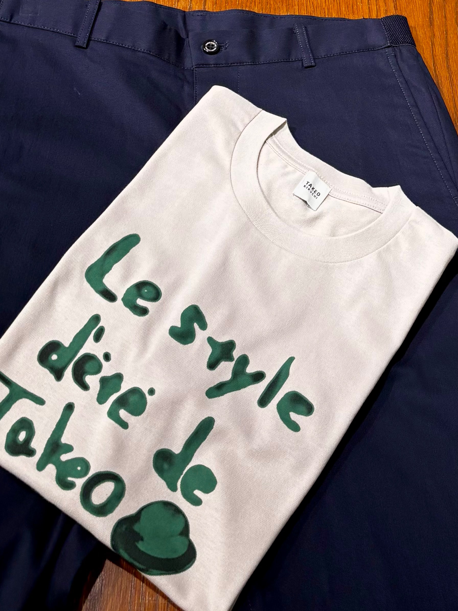 のぐみさんの「TAKEO KIKUCHI｜水彩ペイント アートロゴTシャツ」を使ったコーディネート