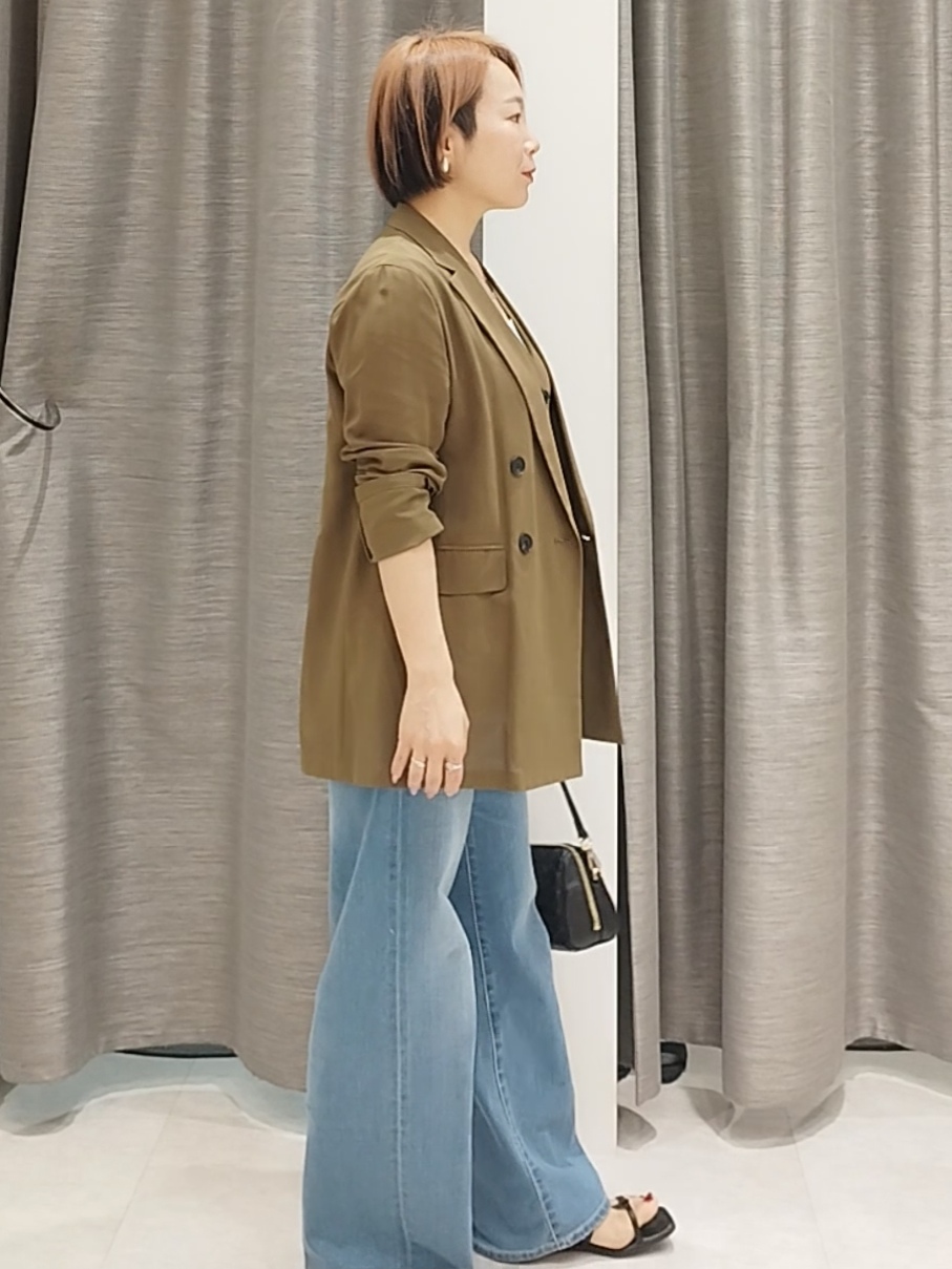 s u g iさんの「UNTITLED｜◆【セットアップ可/接触冷感/通気性】ドライシアーダブルジャケット」を使ったコーディネート