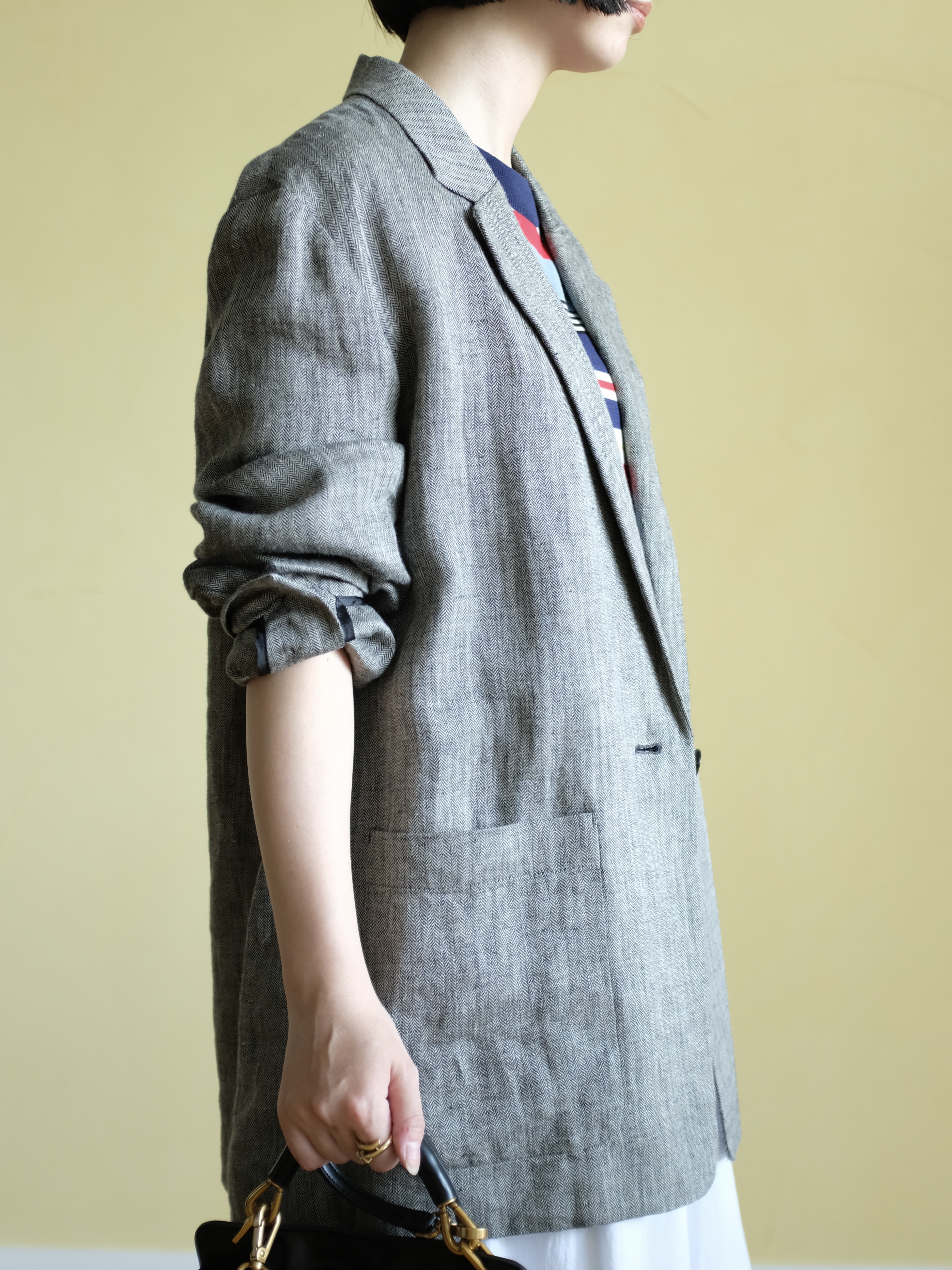 Kishimotoさんの「DRESSTERIOR｜◆【otonaMUSE5月号掲載】コットンシルクマルチボーダーニット」を使ったコーディネート