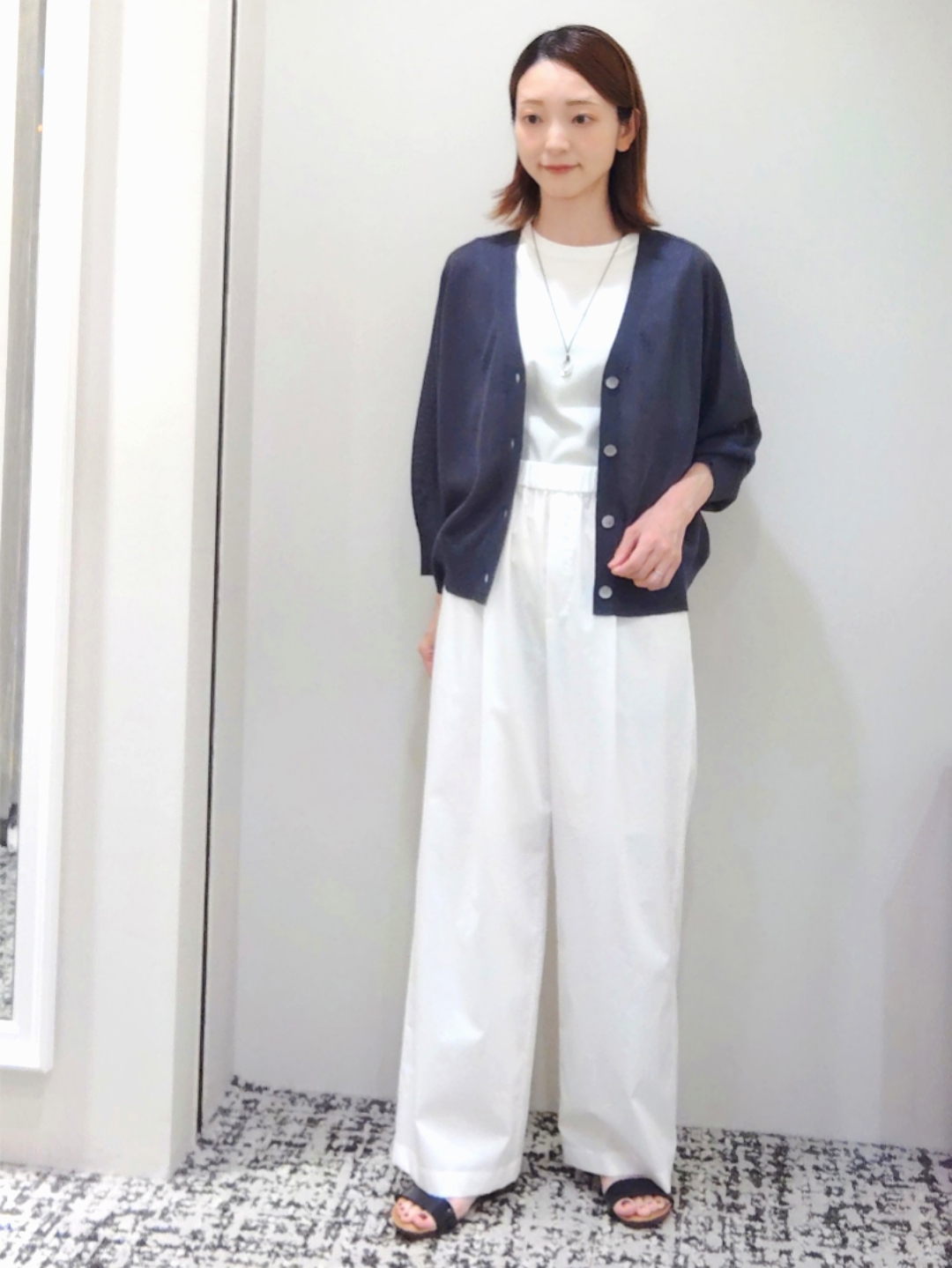 terumiさんの「UNTITLED｜【アンサンブル可/Tシャツ風/ゆったり】リラックスニットトップス」を使ったコーディネート