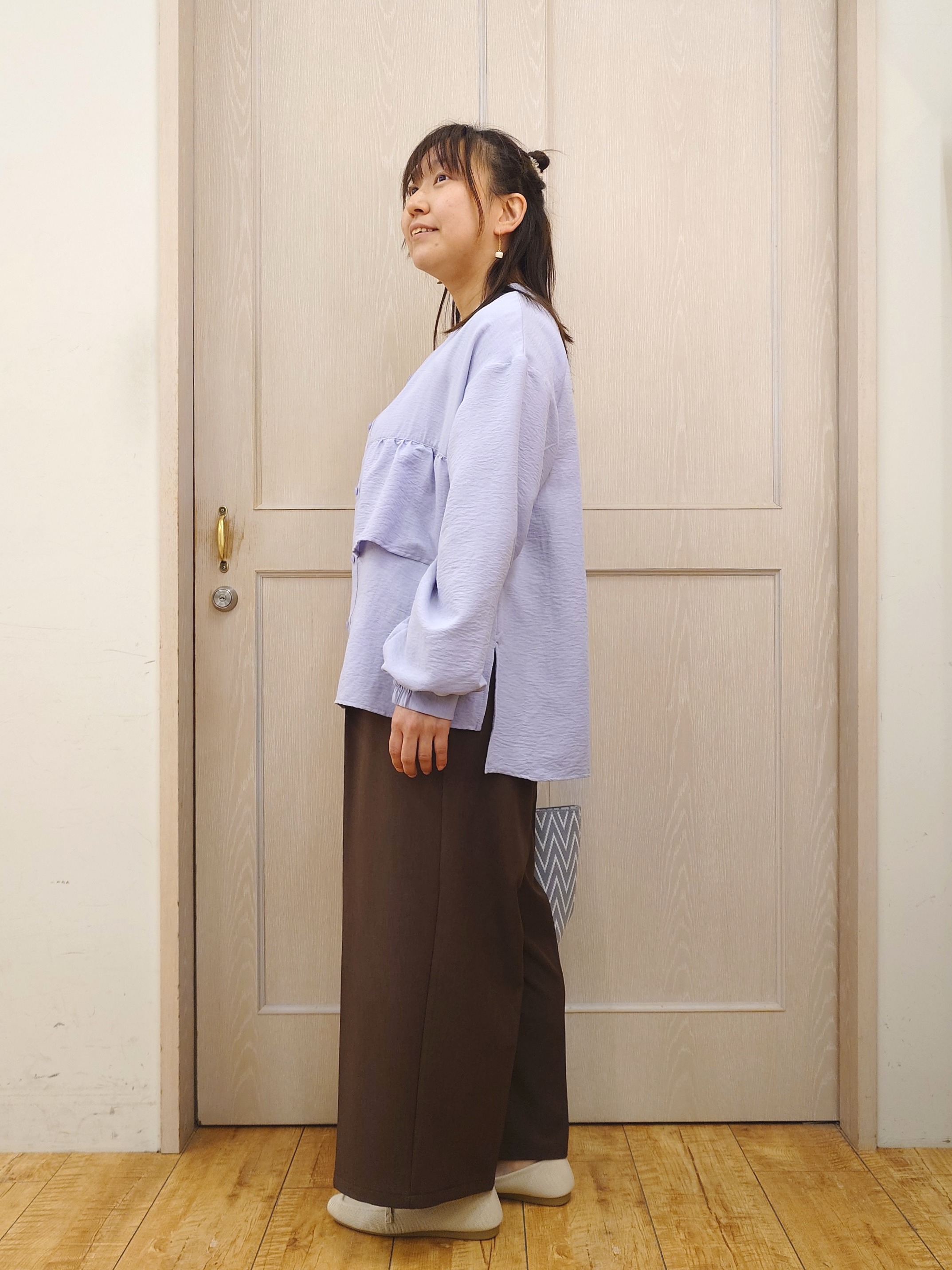 とろろさんの「SHOO･LA･RUE｜【前後2WAY/洗濯機可/S-LL】スクエアネックで小顔効果 ランダムテレコタンクトップ」を使ったコーディネート