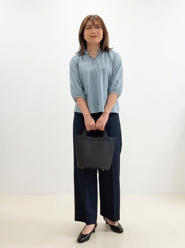 S.xuliさんの「Reflect｜プチハイネック フリルデザインブラウス」を使ったコーディネート