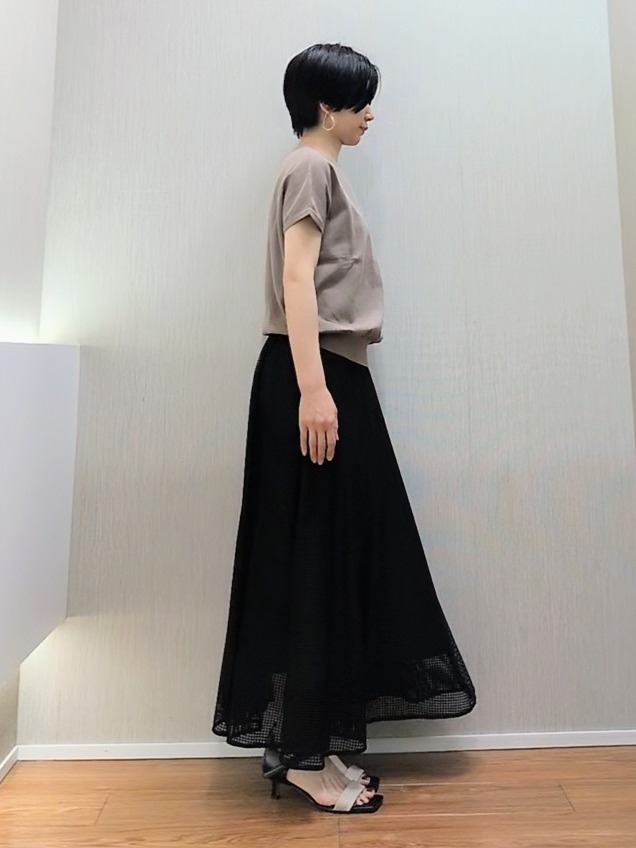 ミズタさんの「UNTITLED｜【9色展開/アンサンブル可/洗える】コットンベーシックニット」を使ったコーディネート