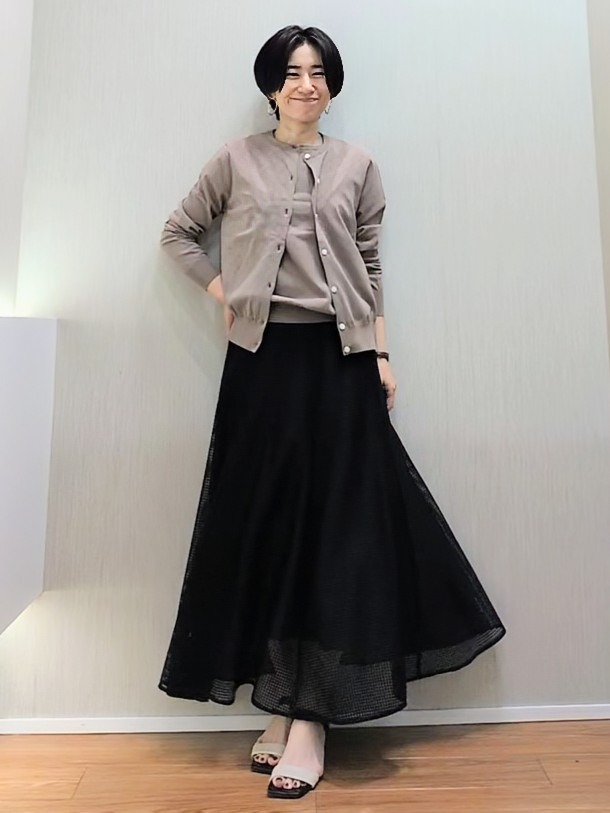 ミズタさんの「UNTITLED｜【9色展開/アンサンブル可/洗える】コットンベーシックニット」を使ったコーディネート