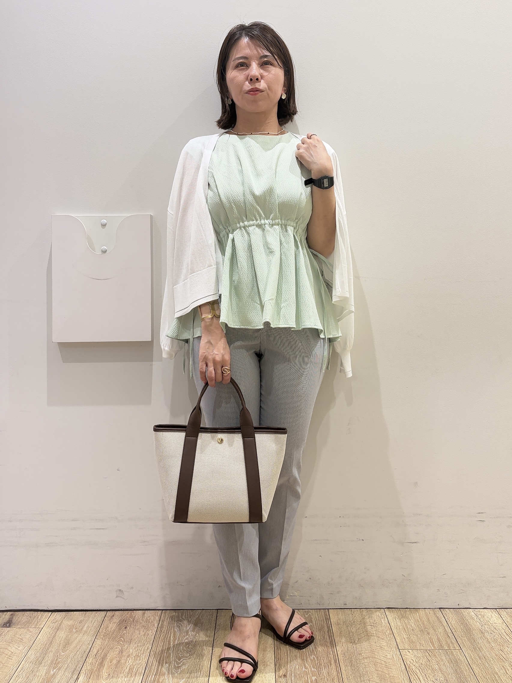 YUKOさんの「index｜クロスオーバルメタルリング」を使ったコーディネート