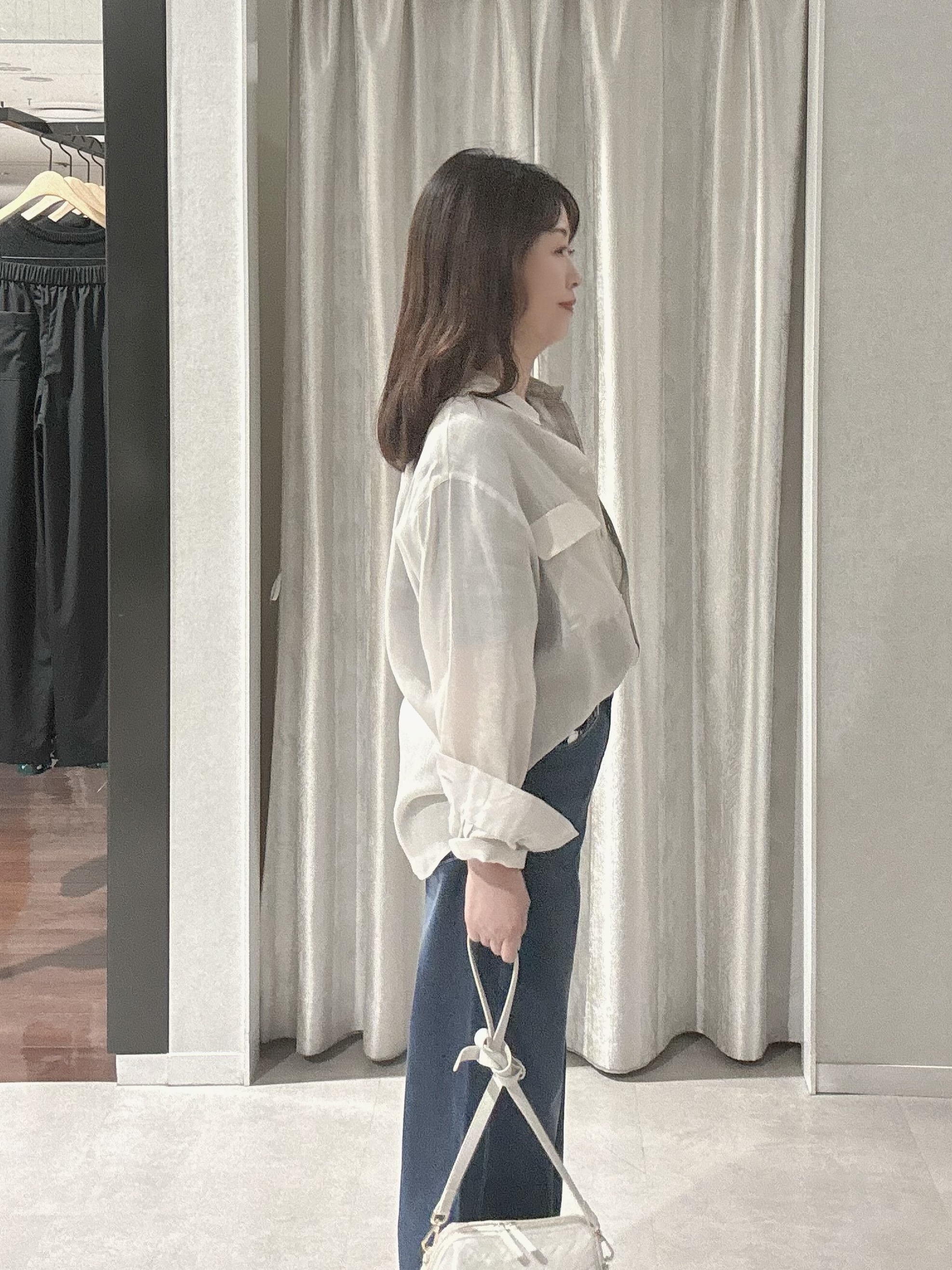 makiさんの「UNTITLED｜【接触冷感】ドライタッチシャツ」を使ったコーディネート