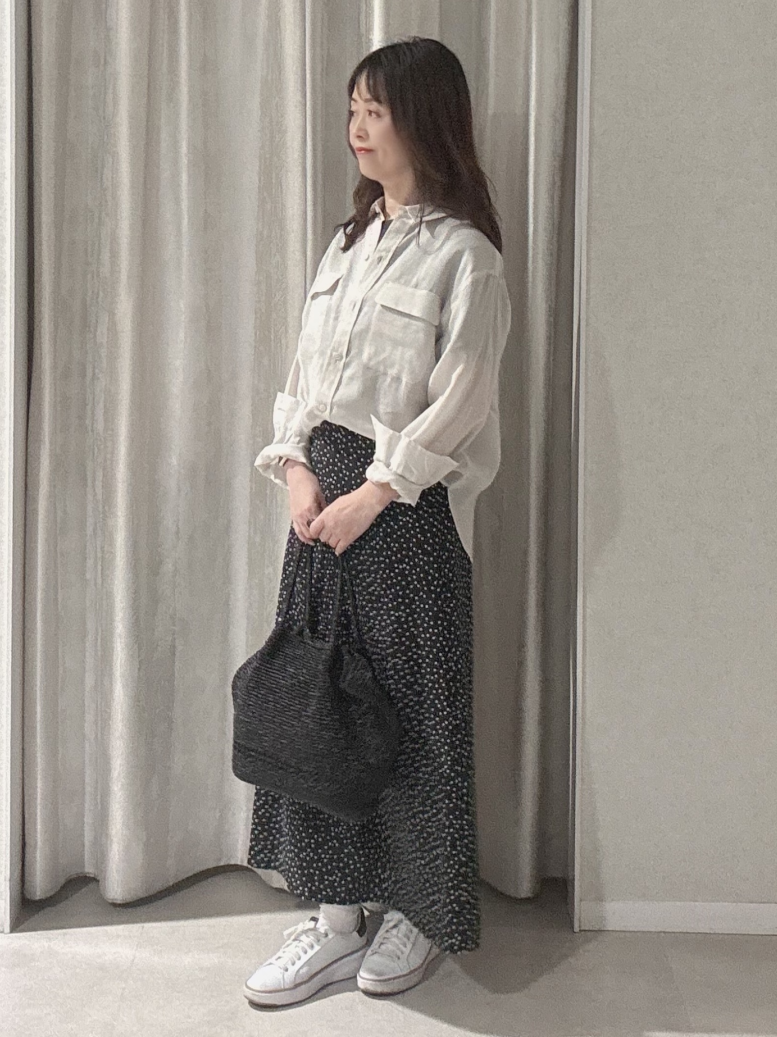 makiさんの「UNTITLED｜【接触冷感】ドライタッチシャツ」を使ったコーディネート