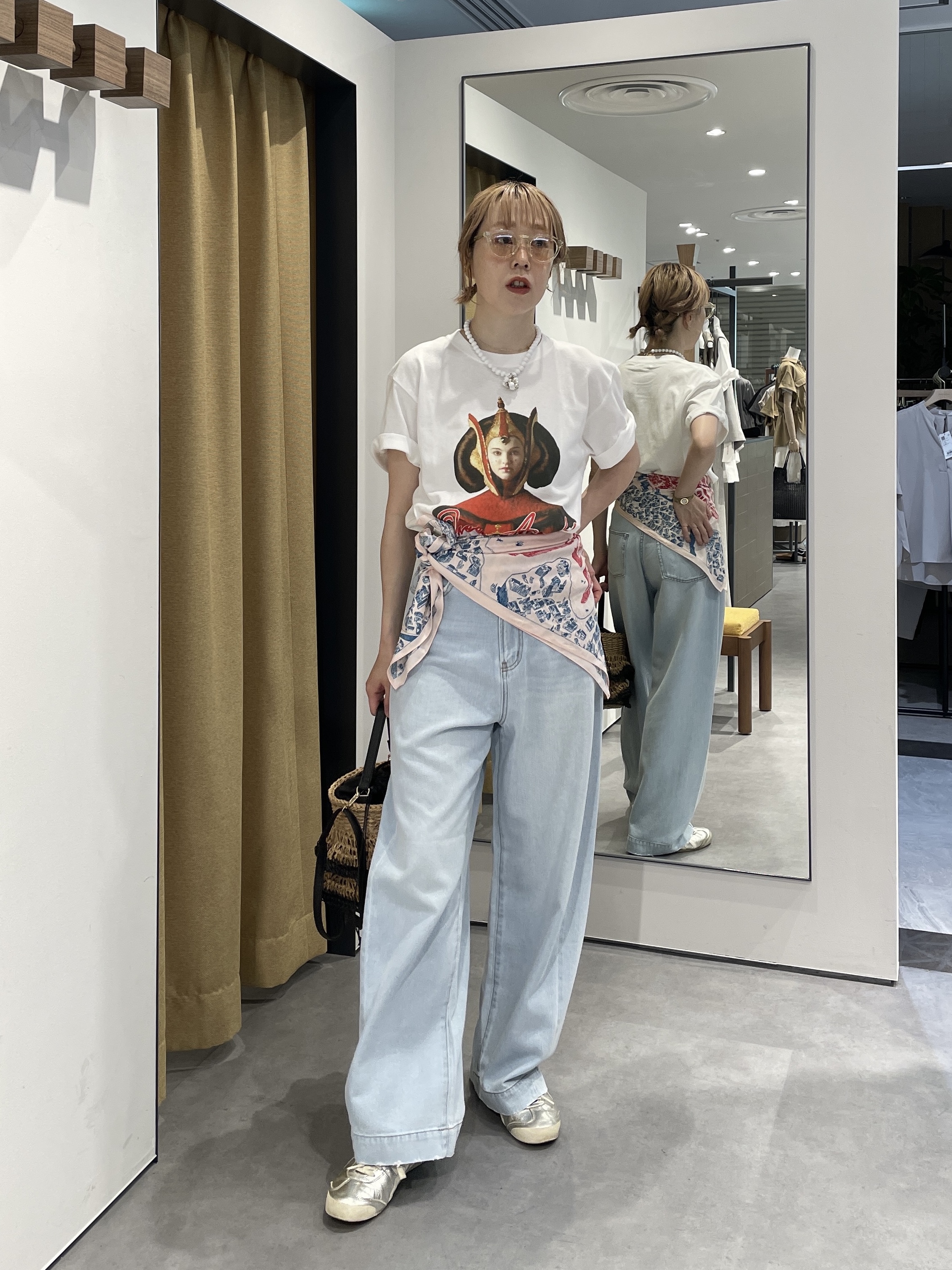 mikuさんの「INDIVI｜【GOODROCKSPEED】QUEEN AMIDALA ／ Print T－Shirt」を使ったコーディネート