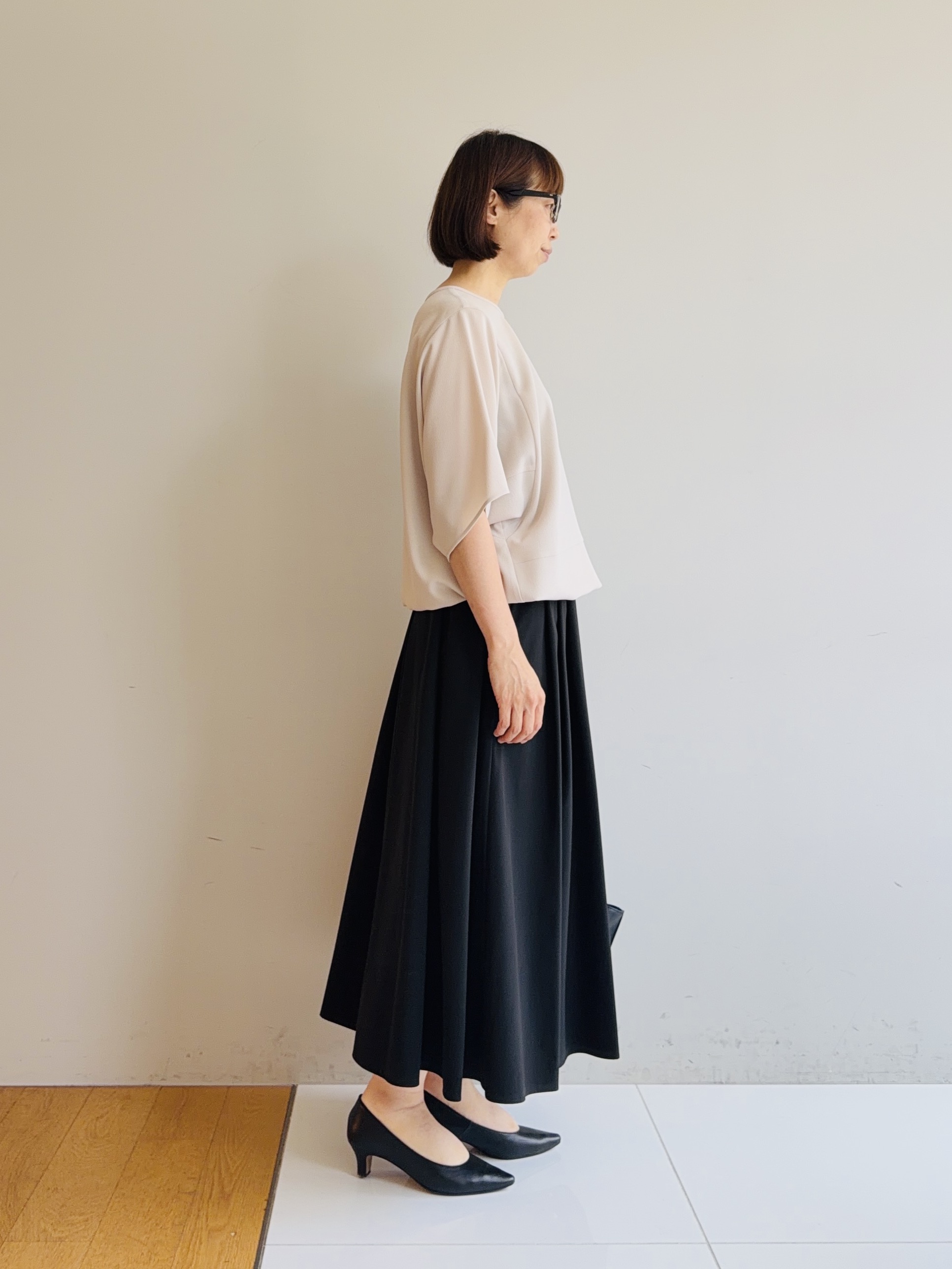 murayamaさんの「INDIVI｜【接触冷感／透湿／着る日傘】ノーカラージャケット」を使ったコーディネート