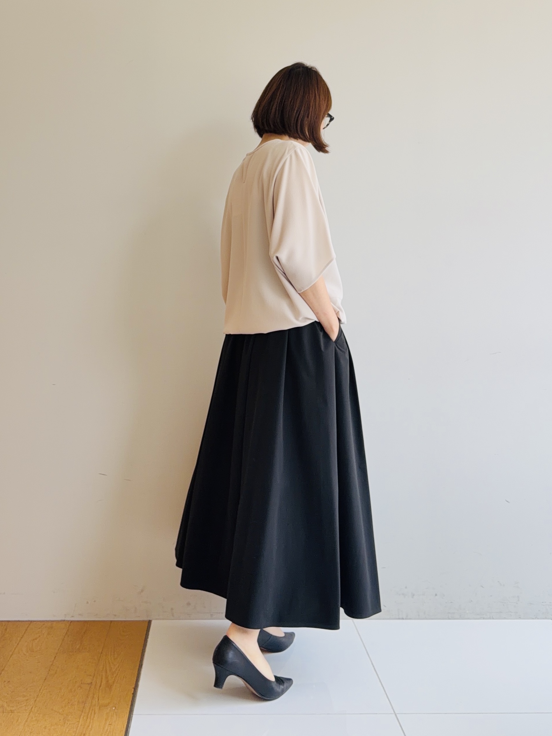 murayamaさんの「INDIVI｜【接触冷感／透湿／着る日傘】ノーカラージャケット」を使ったコーディネート