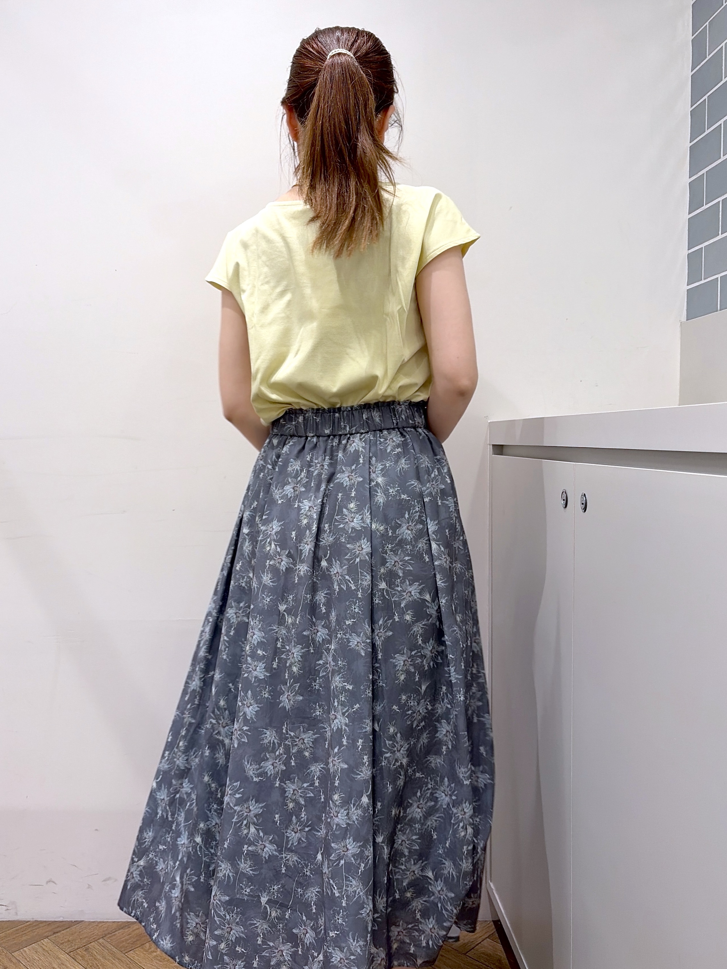 Junさんの「index｜【接触冷感】ビジューキーネックフレンチトップス《UVケア／洗濯機OK／XS～3L／8col》」を使ったコーディネート