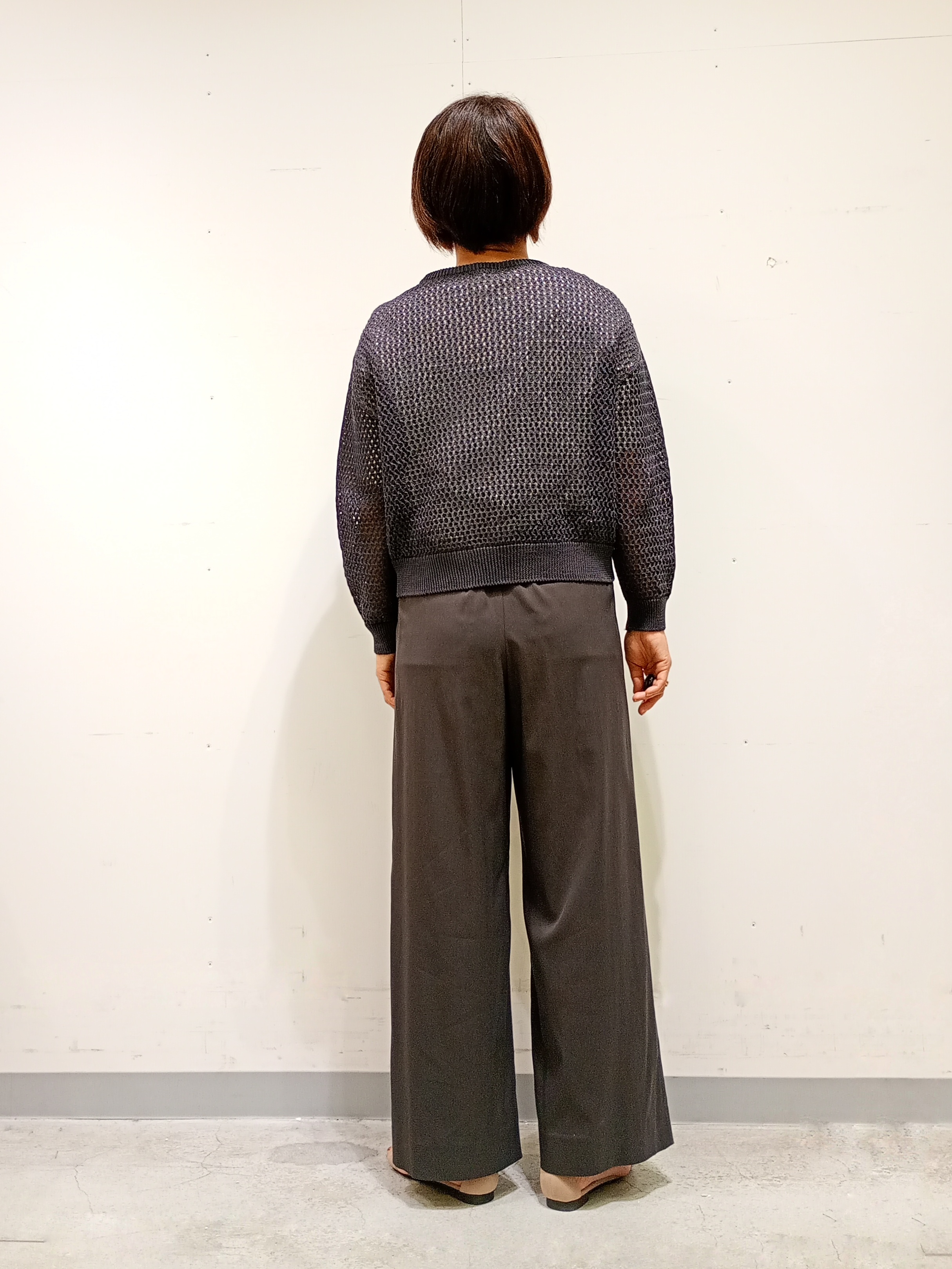 Kさんの「INDIVI｜【洗える／コットン】メッシュジップニットカーディガン」を使ったコーディネート