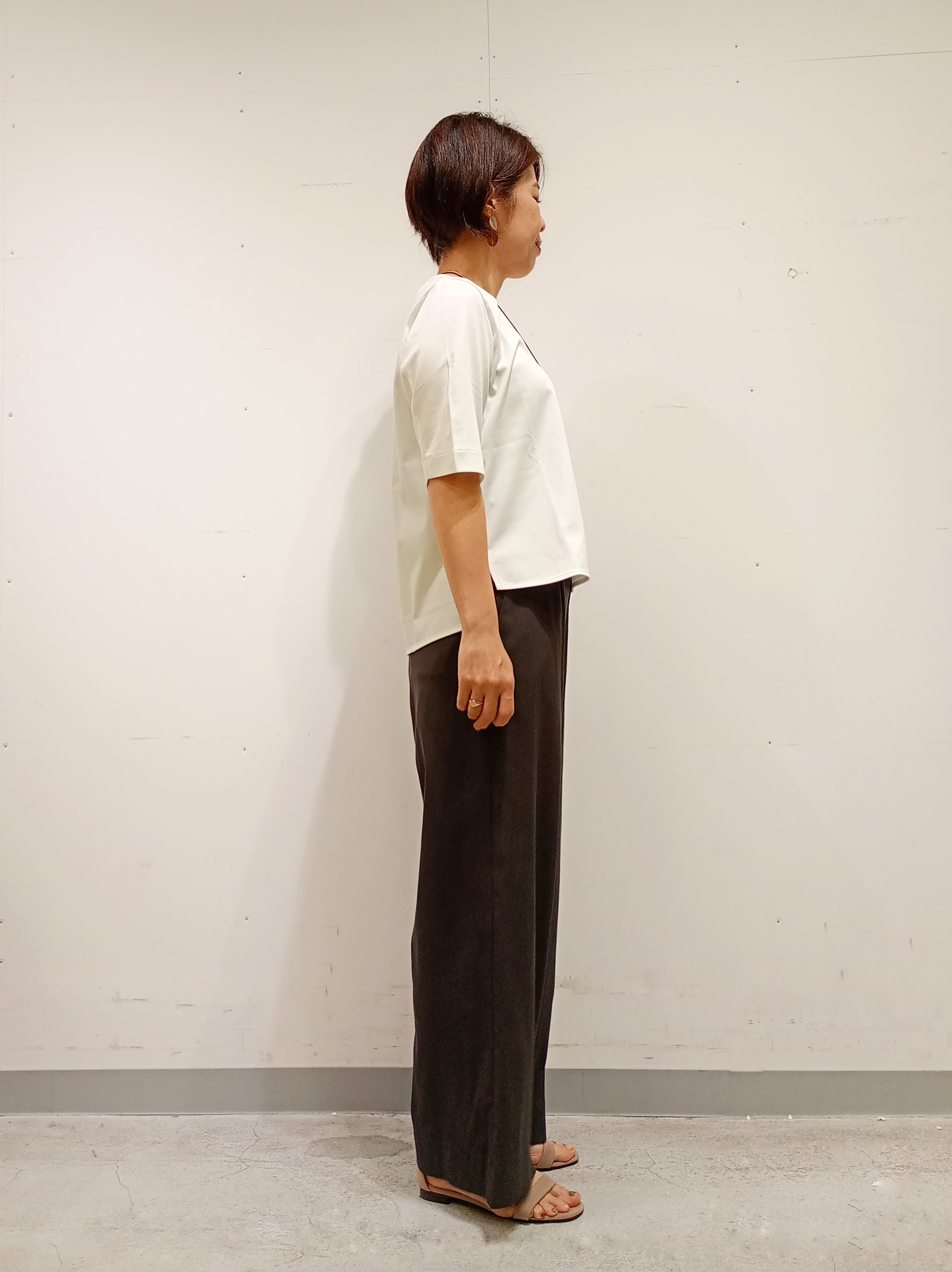 Kさんの「INDIVI｜【洗える／コットン】メッシュジップニットカーディガン」を使ったコーディネート