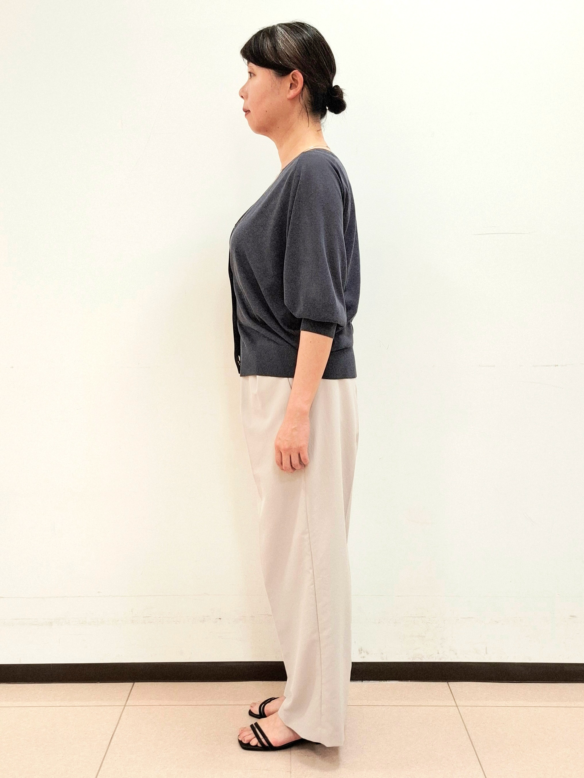 ねぎさんの「UNTITLED｜【アンサンブル可/シアー】リネンエステルカーディガン」を使ったコーディネート