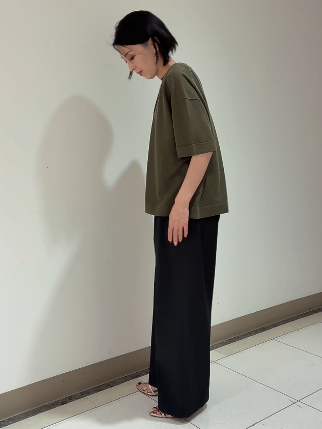 環さんの「UNTITLED｜【アンサンブル可/Tシャツ風/ゆったり】リラックスニットトップス」を使ったコーディネート