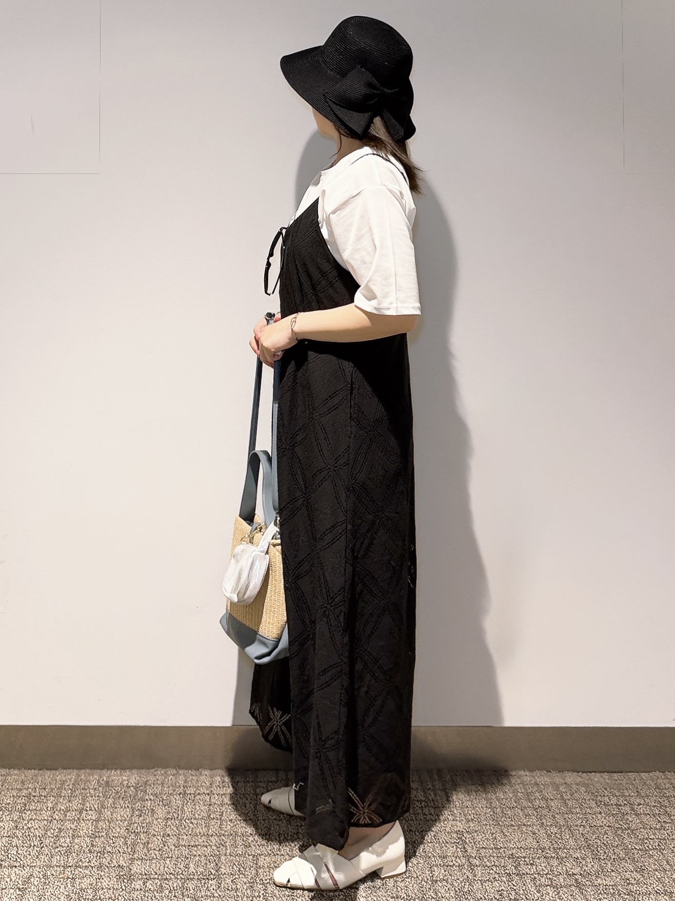 みーさんの「grove｜【UVカット/接触冷感】プリントアソート5分袖Tシャツ」を使ったコーディネート