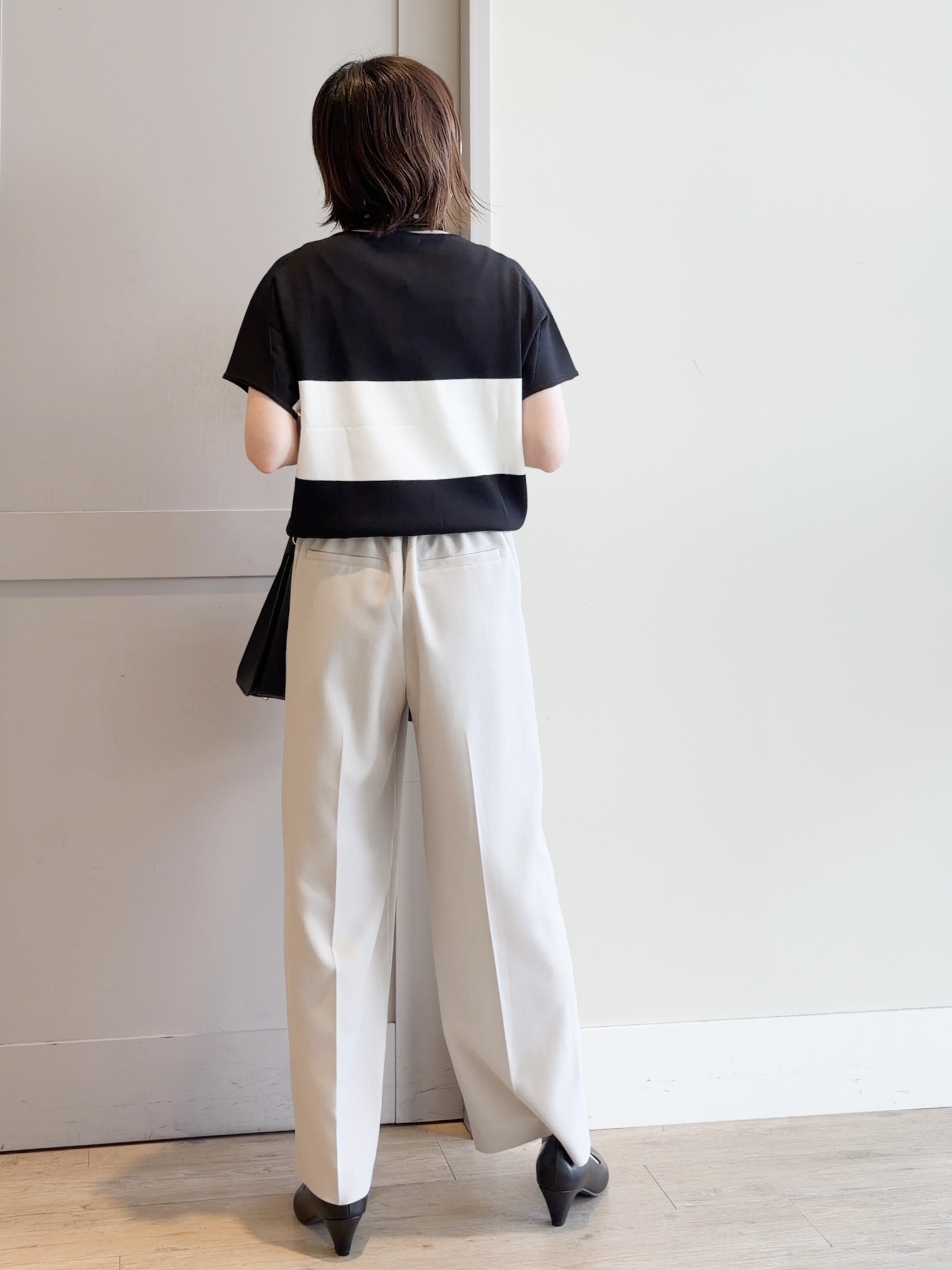 yamakoさんの「grove｜【シリーズ累計36万枚！名品ニット】やわらかドライタッチ ドルマンニット」を使ったコーディネート