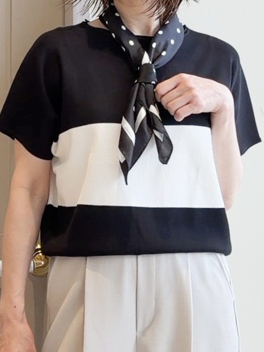 yamakoさんの「grove｜【シリーズ累計36万枚！名品ニット】やわらかドライタッチ ドルマンニット」を使ったコーディネート