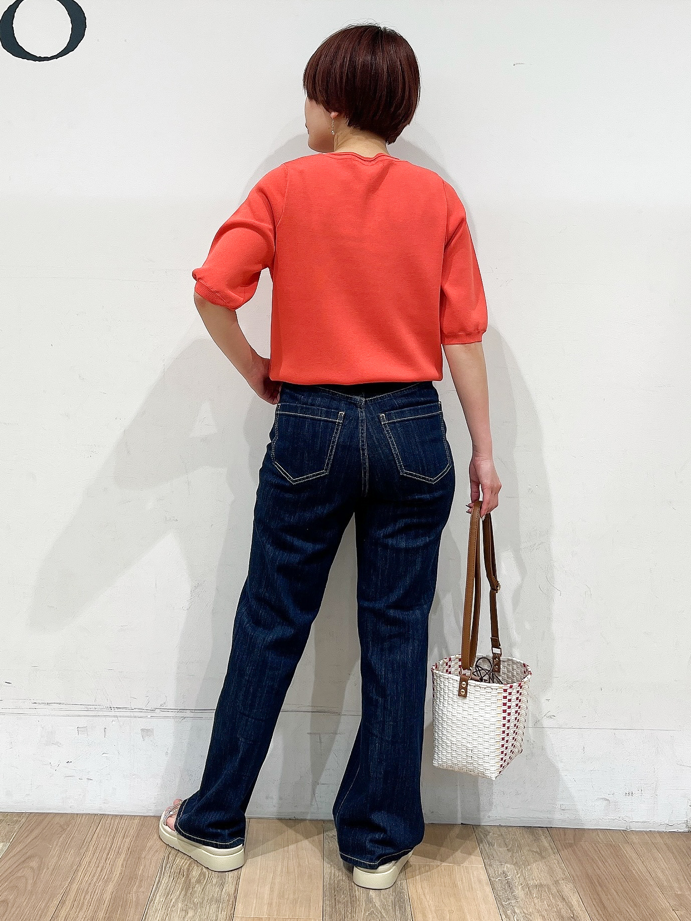 山さんさんの「grove｜気温調整にも◎ブラウス感覚で羽織れるシアーブルゾン」を使ったコーディネート