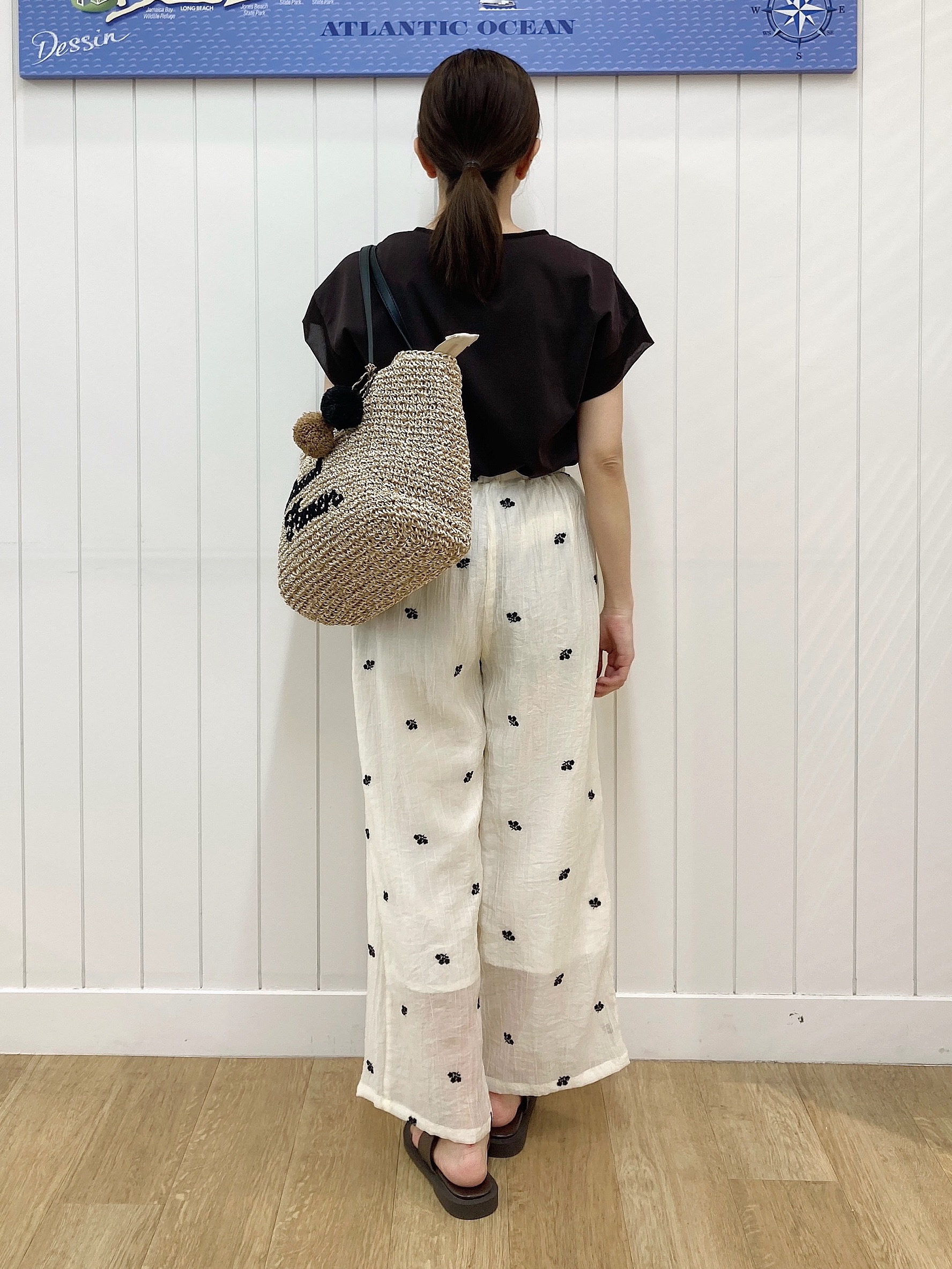 yoshiさんの「Dessin｜【UVカット/接触冷感】美光沢カットソー」を使ったコーディネート