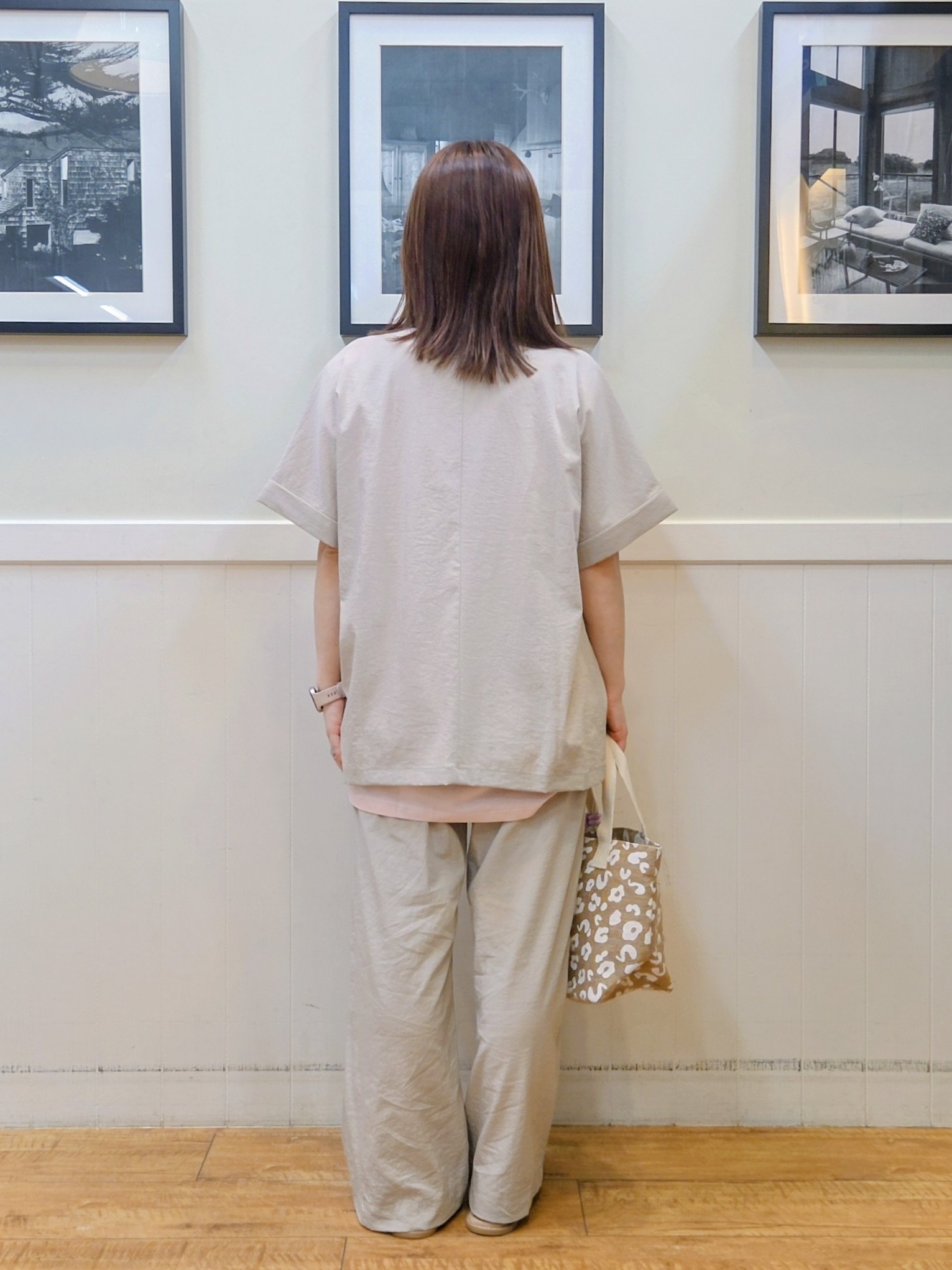 nao.さんの「SHOO･LA･RUE｜【高レビュー/洗濯機可/セットアップ可】軽凛(かろりん) 半袖ジャケット」を使ったコーディネート