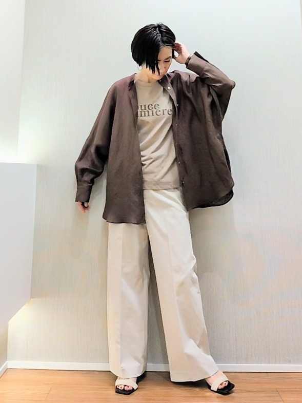 ミズタさんの「UNTITLED｜【麻100】リネンドルマンシャツ」を使ったコーディネート