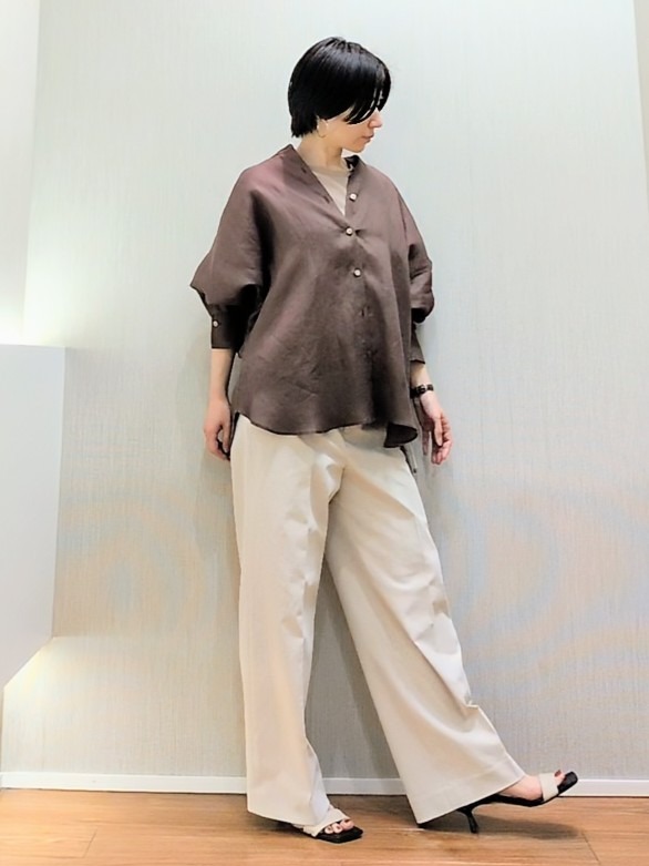 ミズタさんの「UNTITLED｜【麻100】リネンドルマンシャツ」を使ったコーディネート