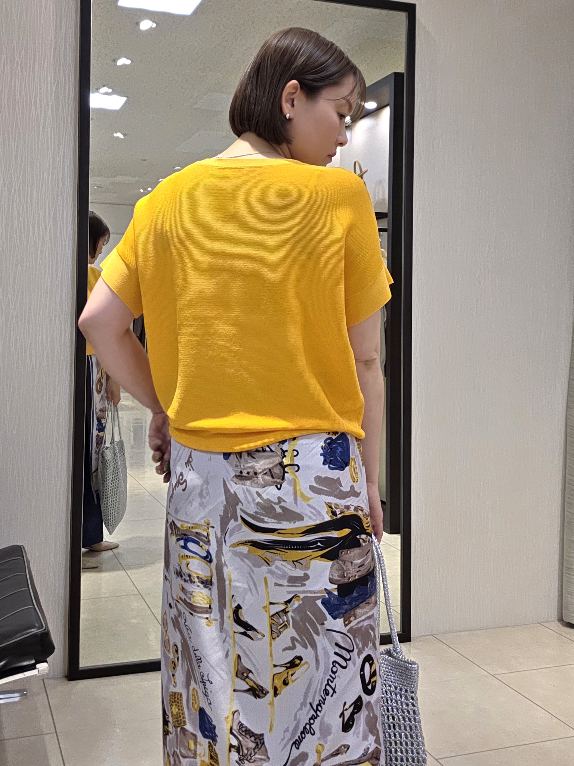 naokoさんの「UNTITLED｜【11色展開/体型カバー】前後2WAYフレンチスリーブニット」を使ったコーディネート