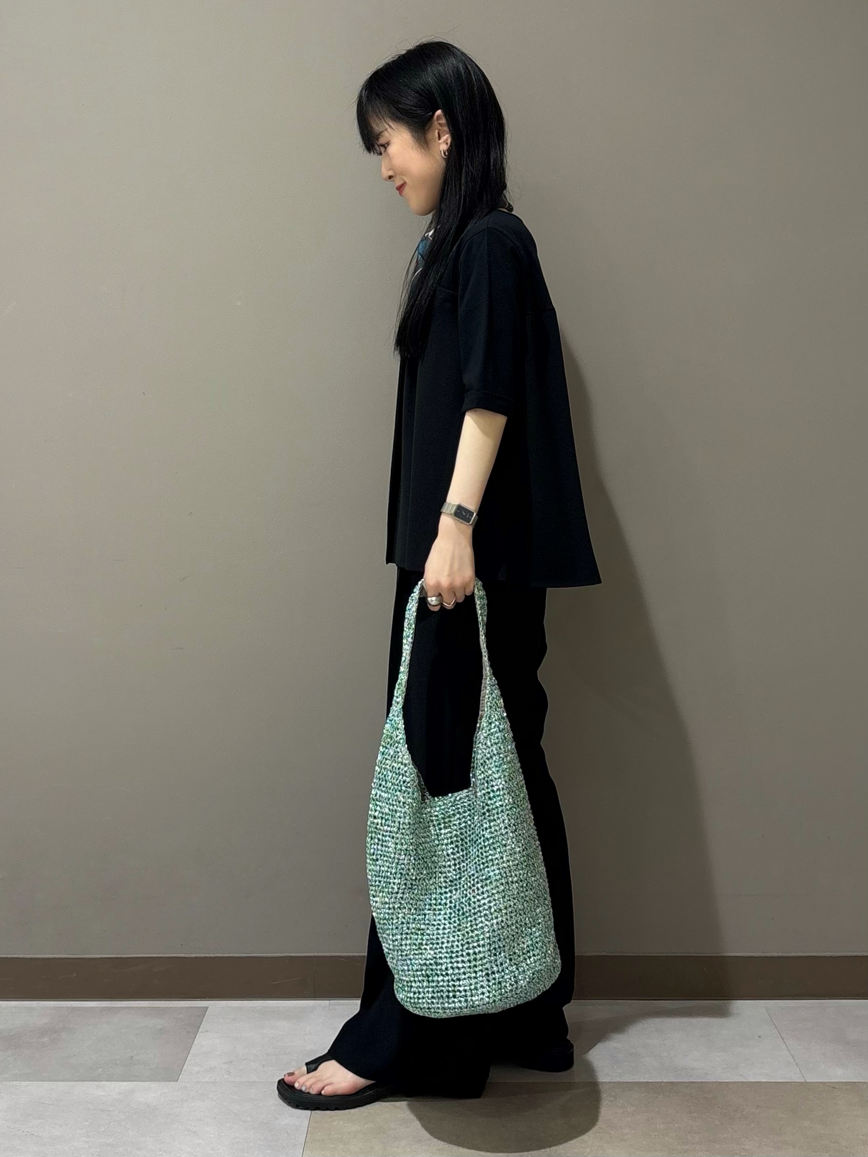KEIKOさんの「INDIVI｜【着る日傘／SETUP可能】ビスチェレイヤード風トップス」を使ったコーディネート