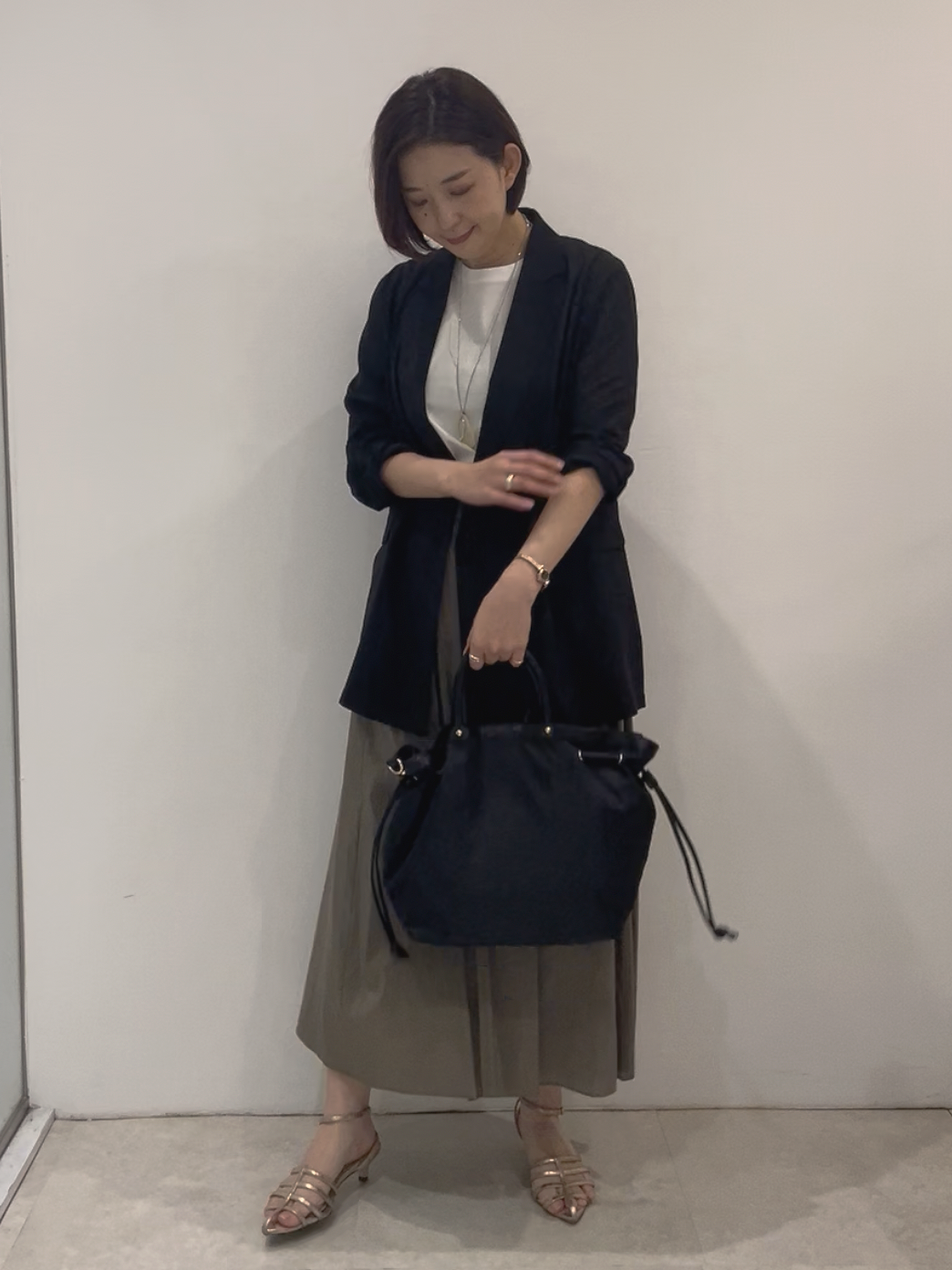 まどかさんの「UNTITLED｜【ステンレスチェーン】ティアーズネックレス」を使ったコーディネート