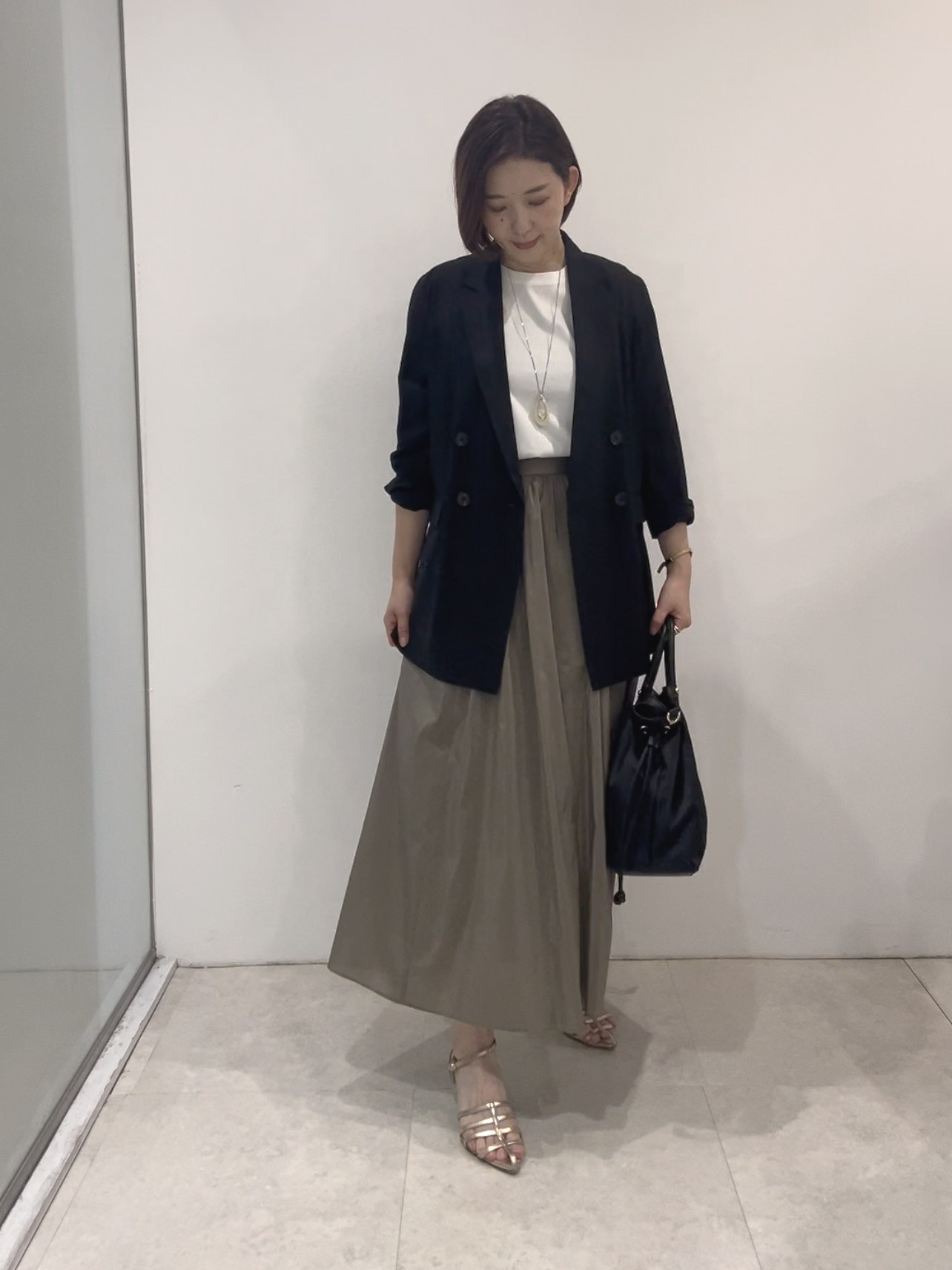まどかさんの「UNTITLED｜【ステンレスチェーン】ティアーズネックレス」を使ったコーディネート