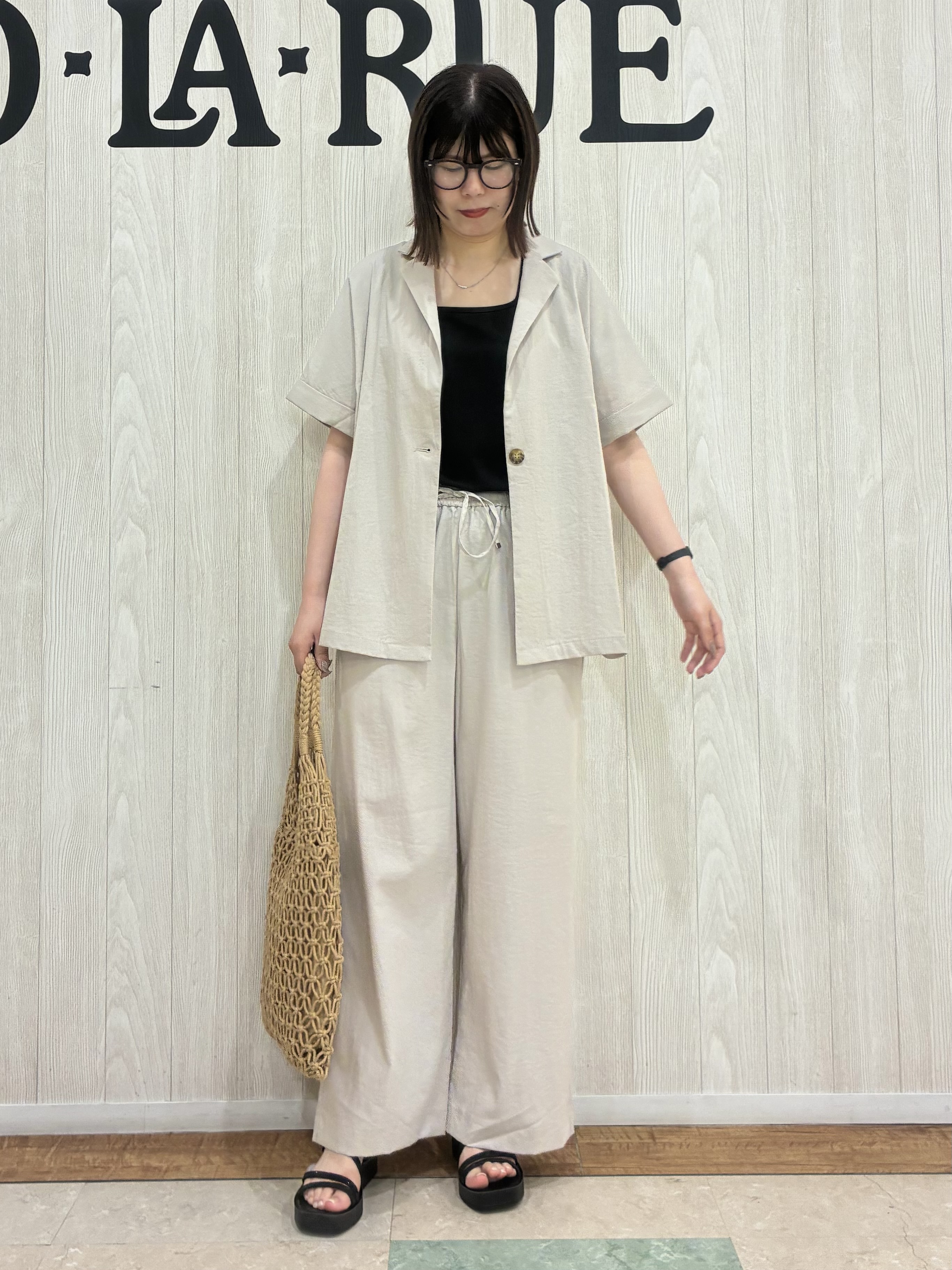 shiiさんの「SHOO･LA･RUE｜【高レビュー/洗濯機可/セットアップ可】軽凛(かろりん) 半袖ジャケット」を使ったコーディネート