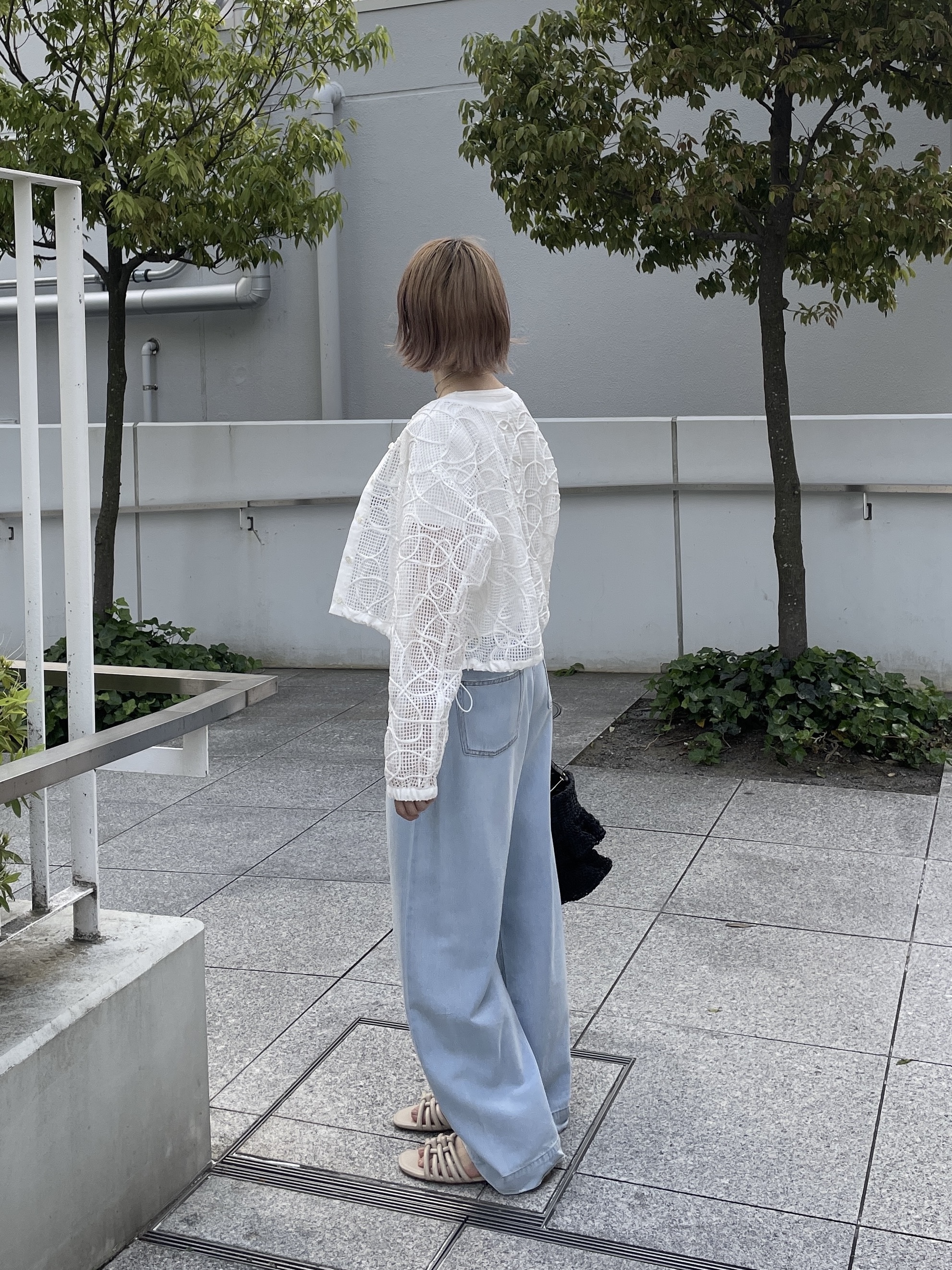 mikuさんの「INDIVI｜アートメッシュブルゾン」を使ったコーディネート