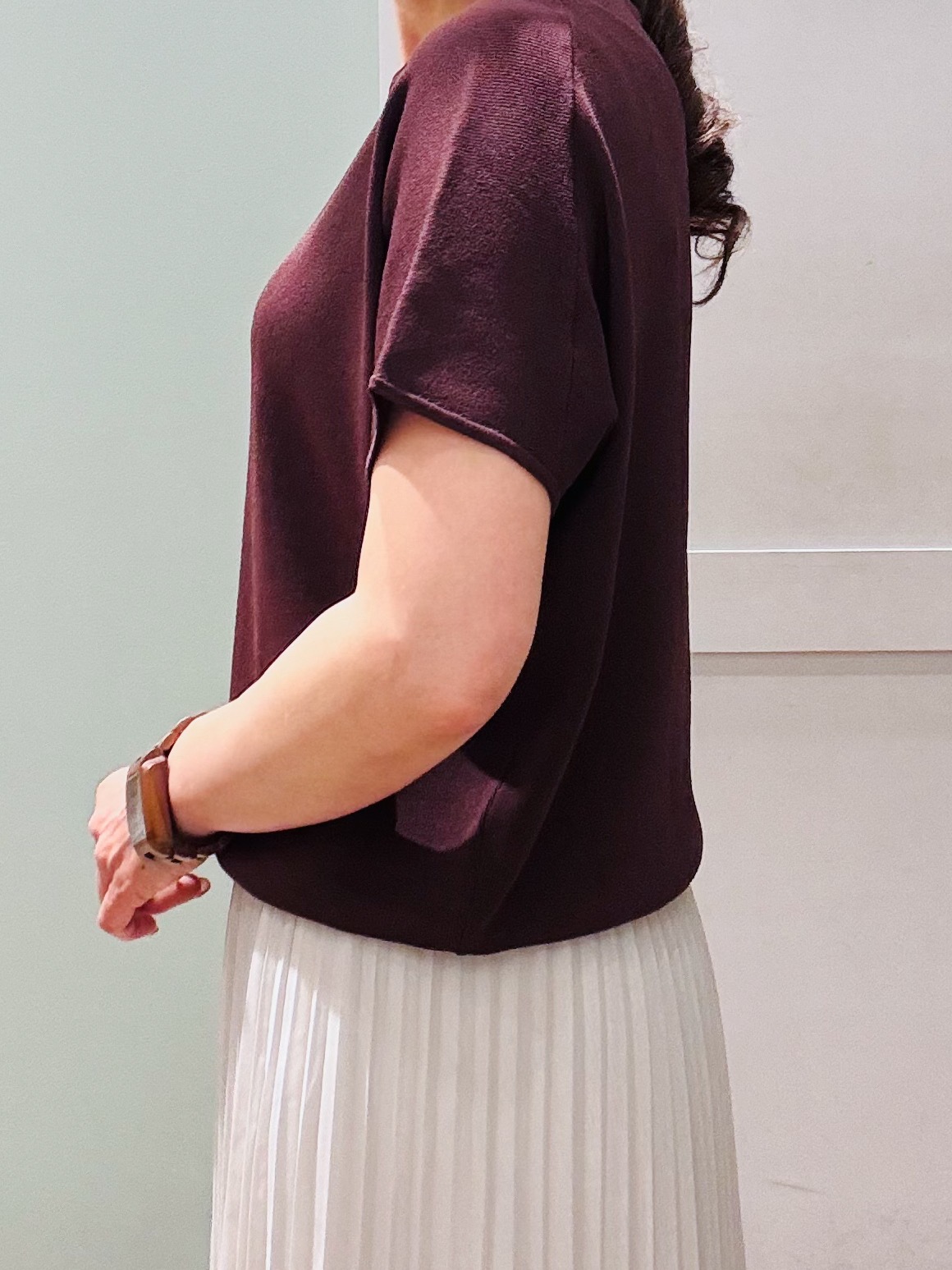 Komi☆さんの「grove｜【シリーズ累計36万枚！名品ニット】やわらかドライタッチ ドルマンニット」を使ったコーディネート