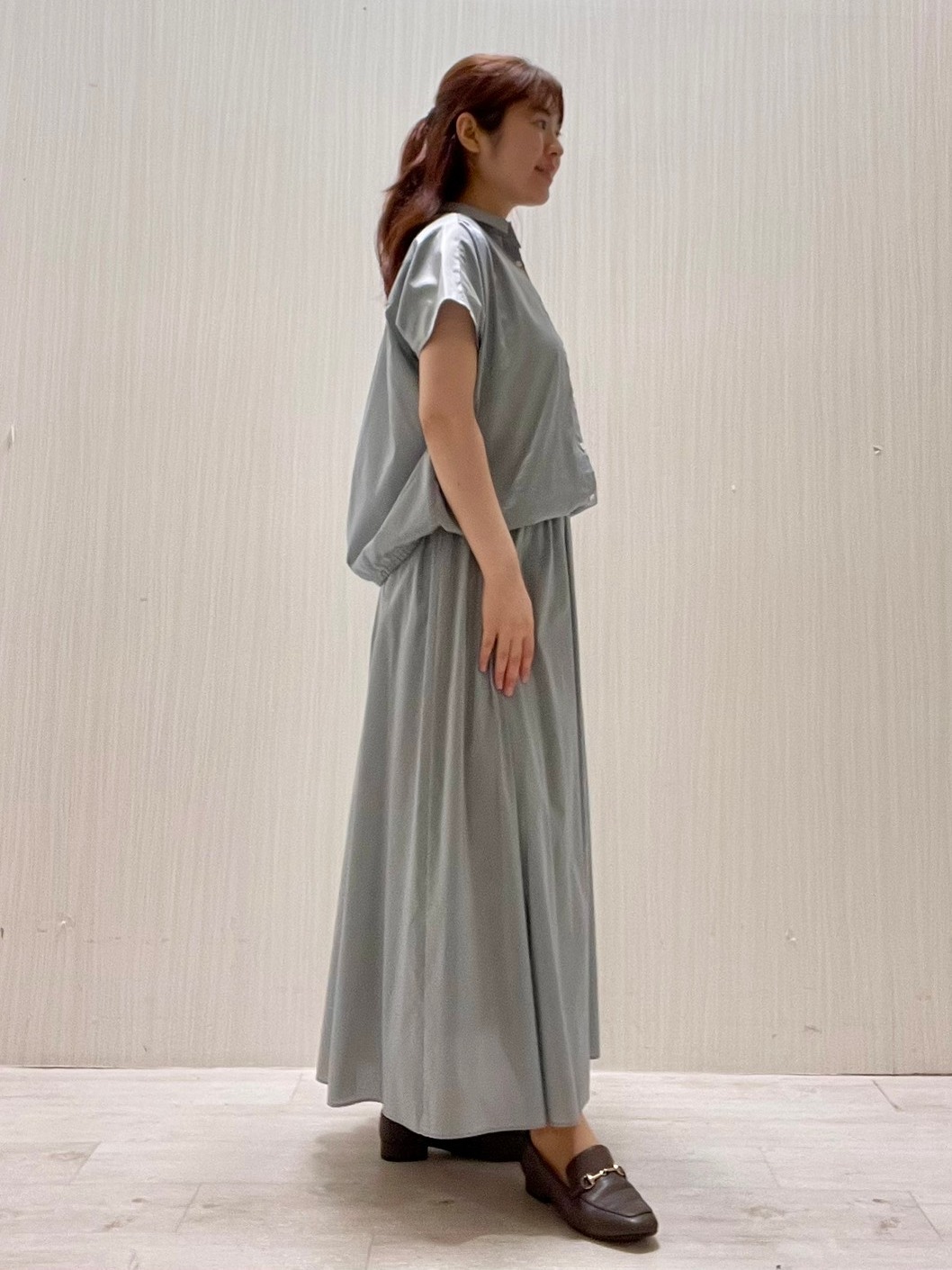 Mさんの「UNTITLED｜【セットアップ可/軽量/清涼感】ローンギャザーブラウス」を使ったコーディネート