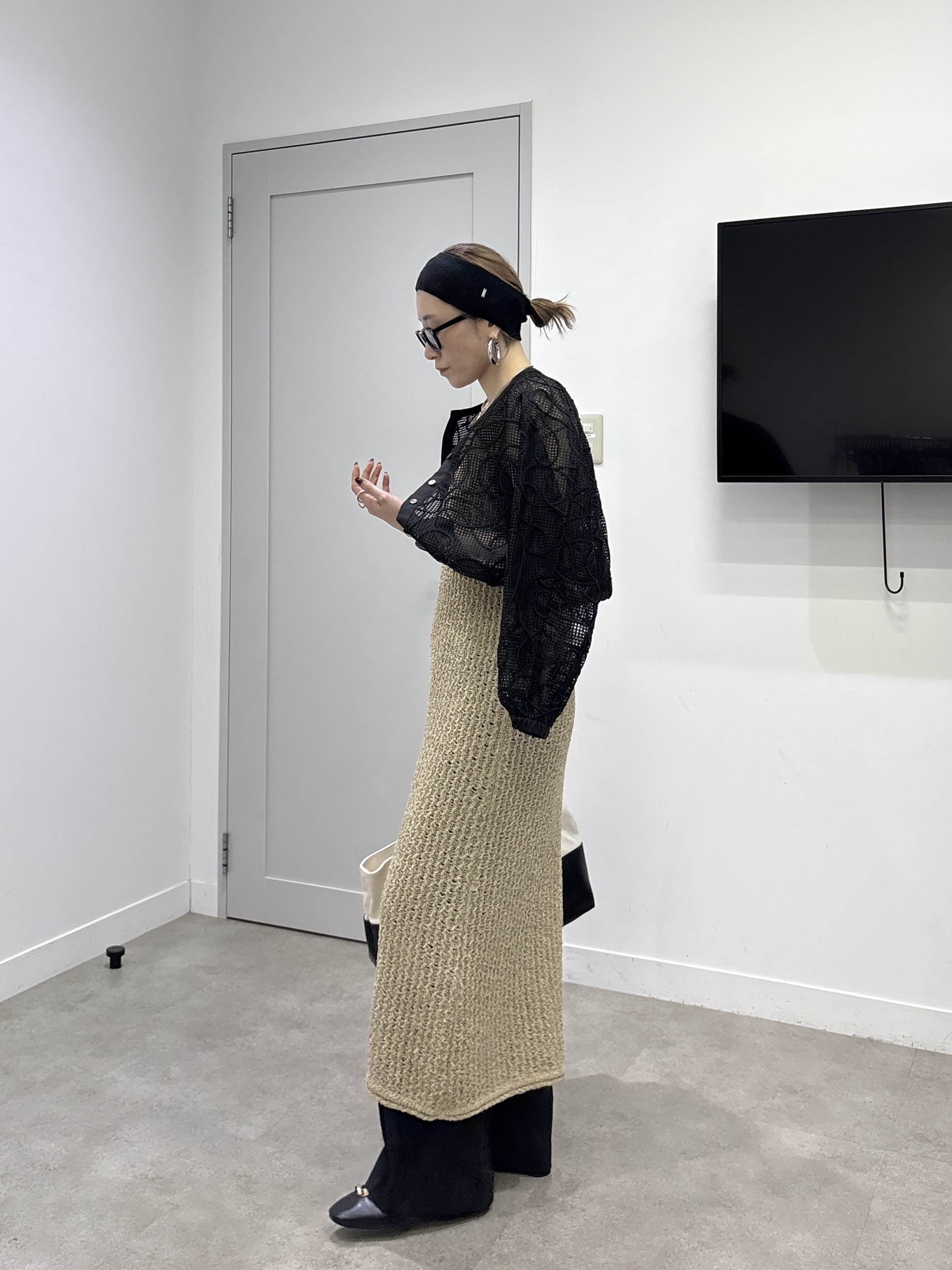 kotakiさんの「INDIVI｜アートメッシュブルゾン」を使ったコーディネート