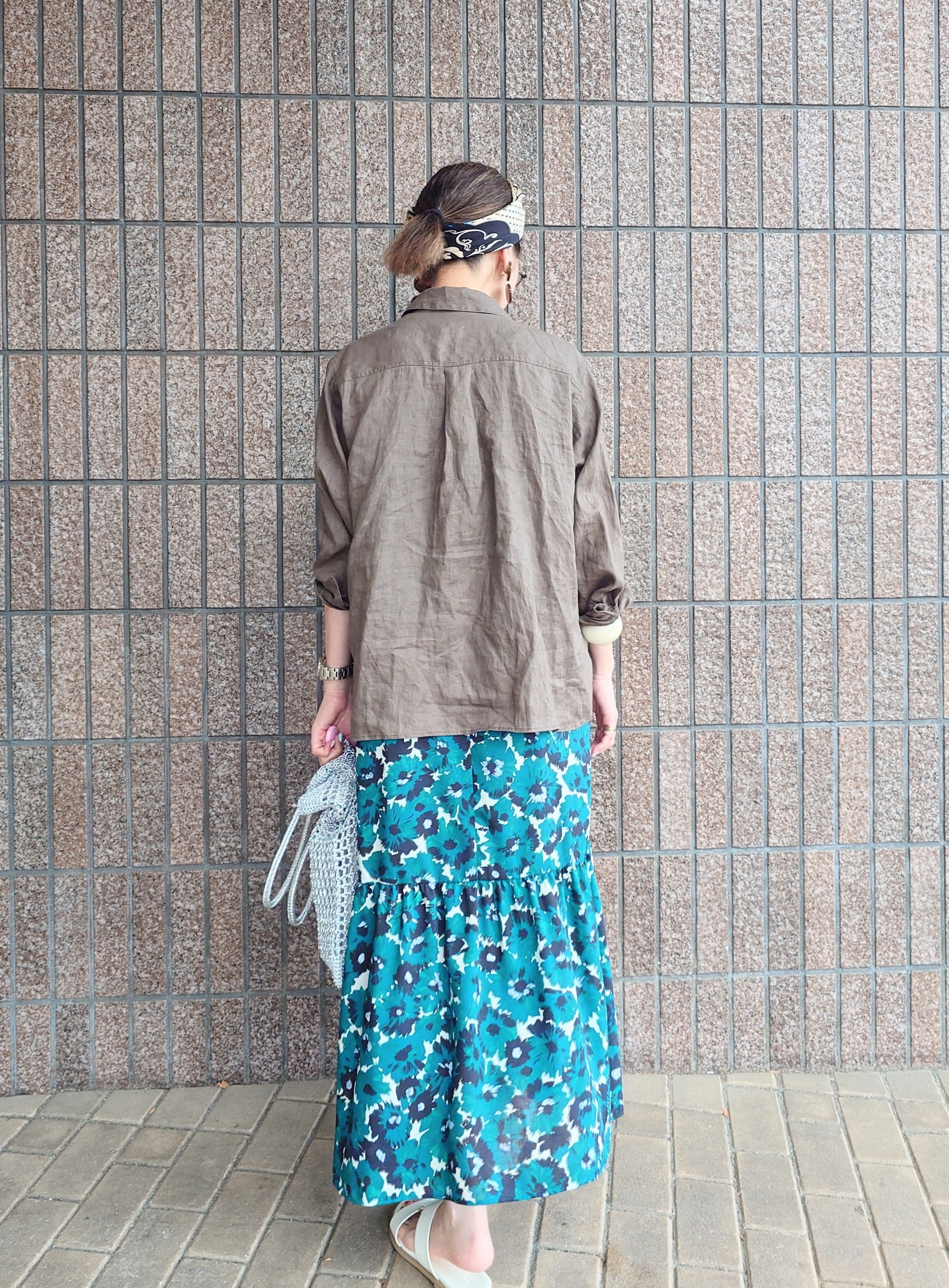MUTSUKOさんの「UNTITLED｜【接触冷感／2WAY】カシュクールリネンシャツ」を使ったコーディネート