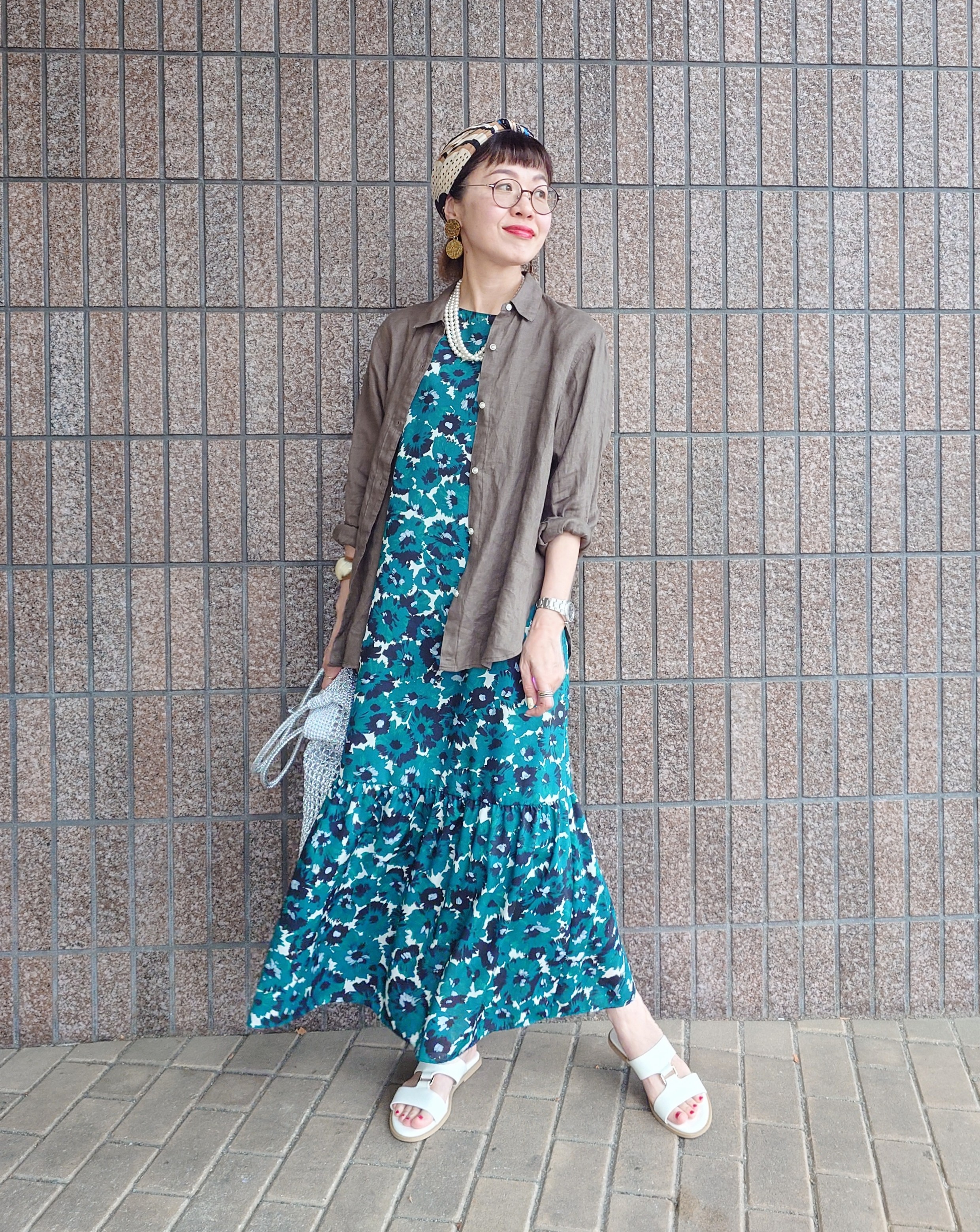 MUTSUKOさんの「UNTITLED｜【接触冷感／2WAY】カシュクールリネンシャツ」を使ったコーディネート