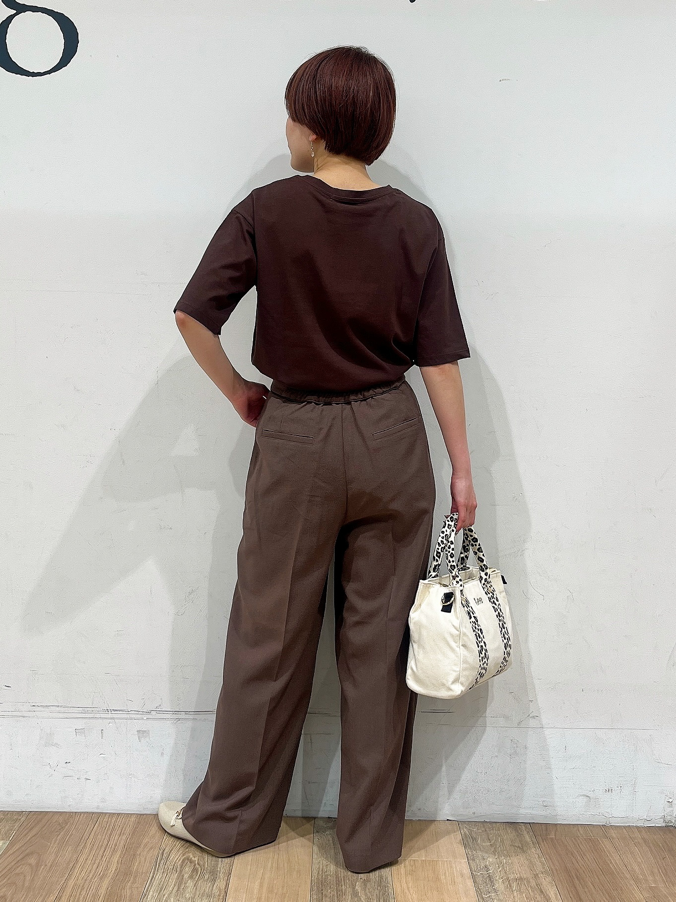 山さんさんの「grove｜【UVカット/接触冷感】プリントアソート5分袖Tシャツ」を使ったコーディネート