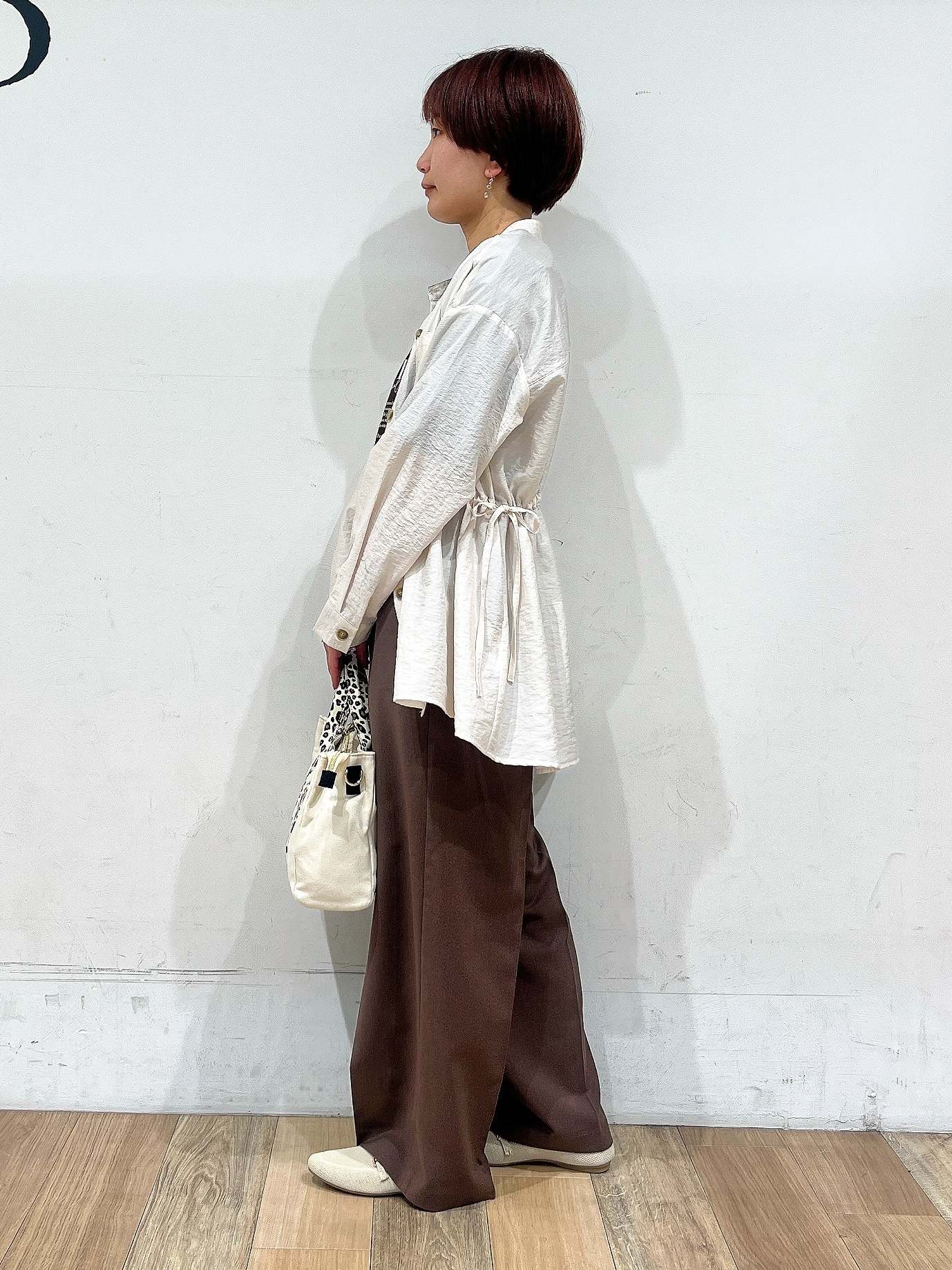 山さんさんの「grove｜【UVカット/接触冷感】プリントアソート5分袖Tシャツ」を使ったコーディネート