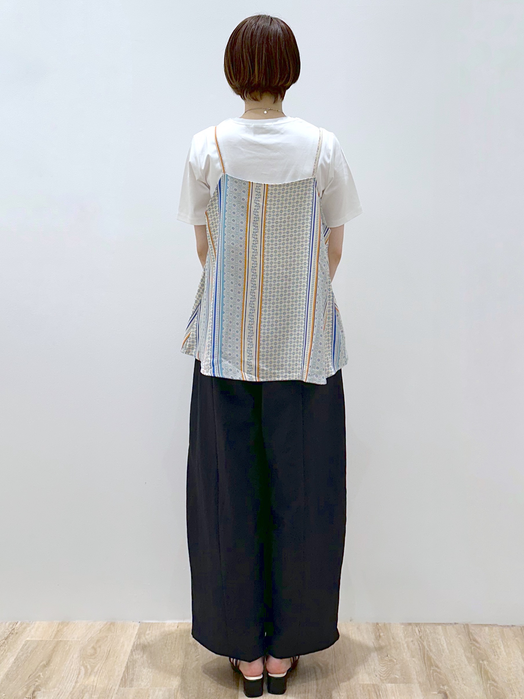 yurieさんの「OPAQUE.CLIP｜オーガニックコットン混ベーシックTシャツ【洗濯機OK】《SS～LL》」を使ったコーディネート