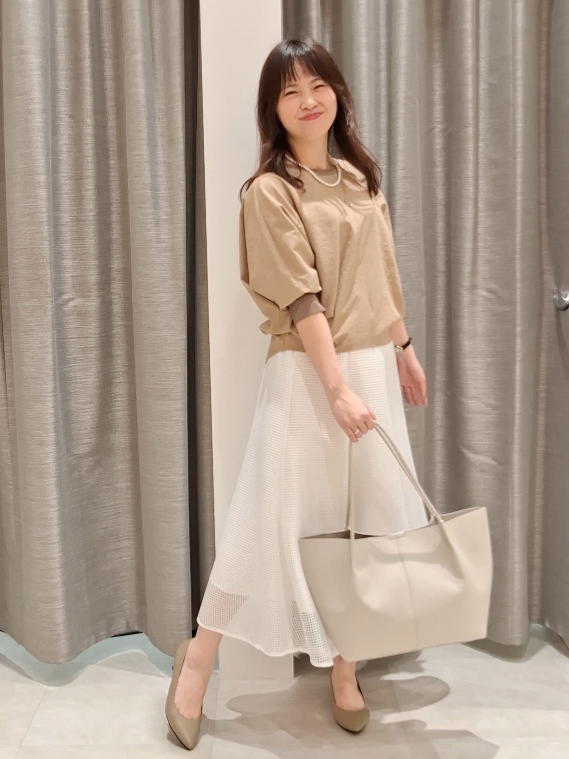 YuKaRiさんの「UNTITLED｜【吸水速乾/UVカット】ドルマンスリーブブラウス」を使ったコーディネート