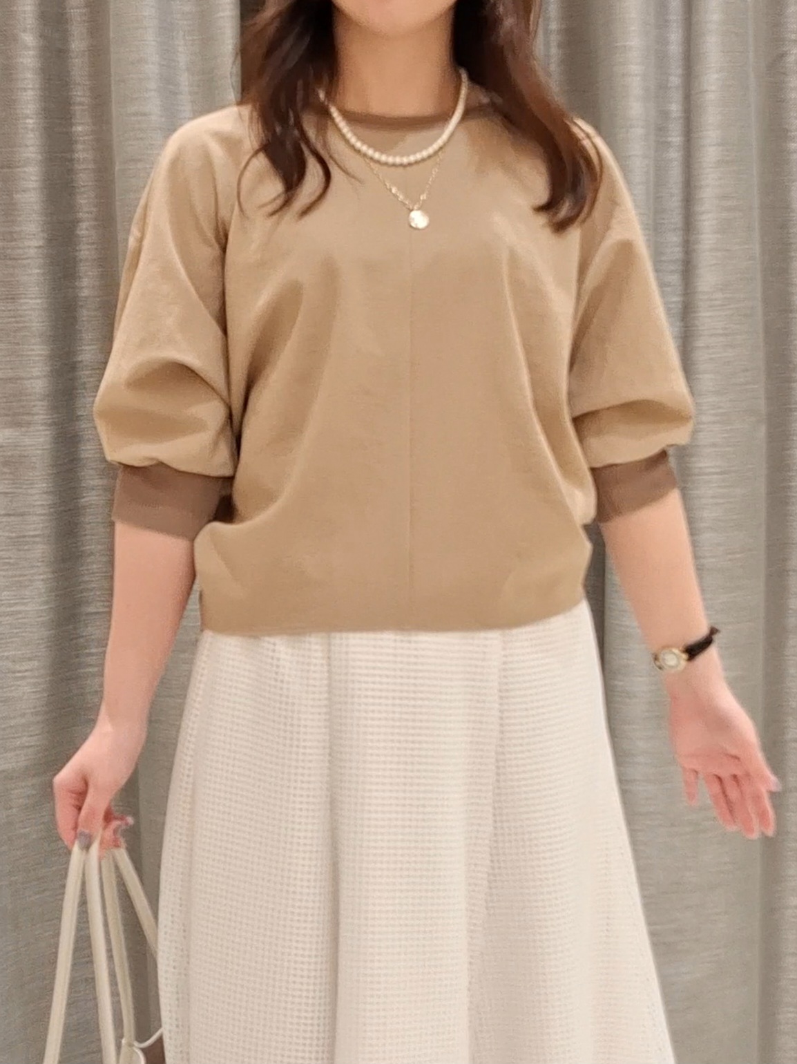 YuKaRiさんの「UNTITLED｜【吸水速乾/UVカット】ドルマンスリーブブラウス」を使ったコーディネート
