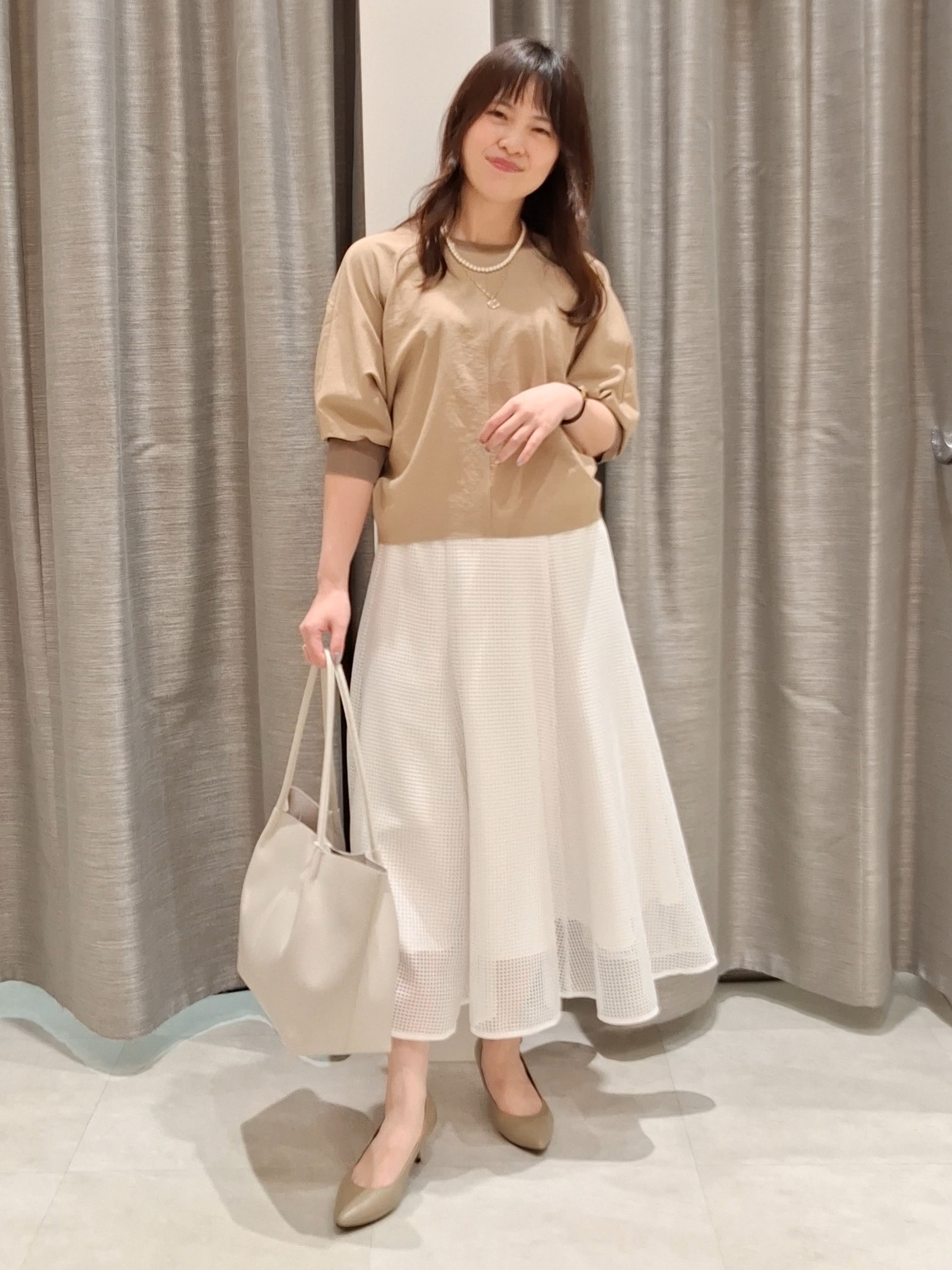 YuKaRiさんの「UNTITLED｜【吸水速乾/UVカット】ドルマンスリーブブラウス」を使ったコーディネート