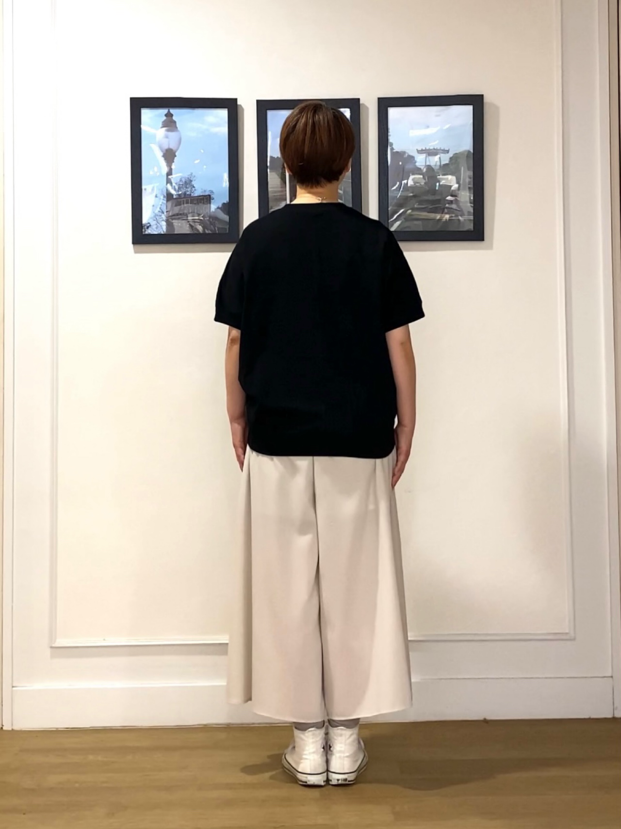 Hiroさんの「Dessin｜【洗える】ミニ裏毛ドルマンスリーブプルオーバー」を使ったコーディネート